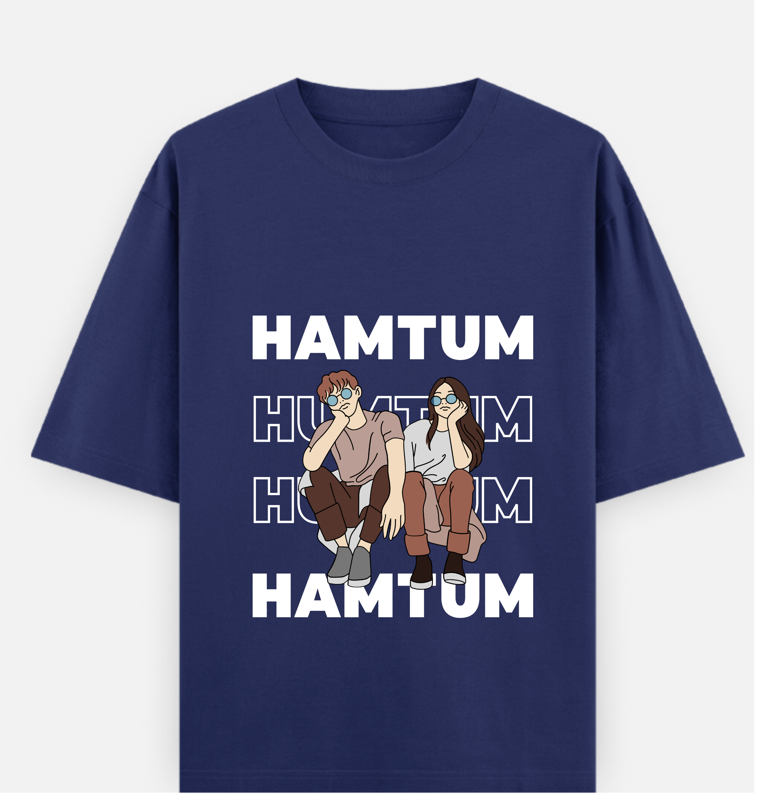 HAM TUM Over sized UNISEX Printed Pure Cotton