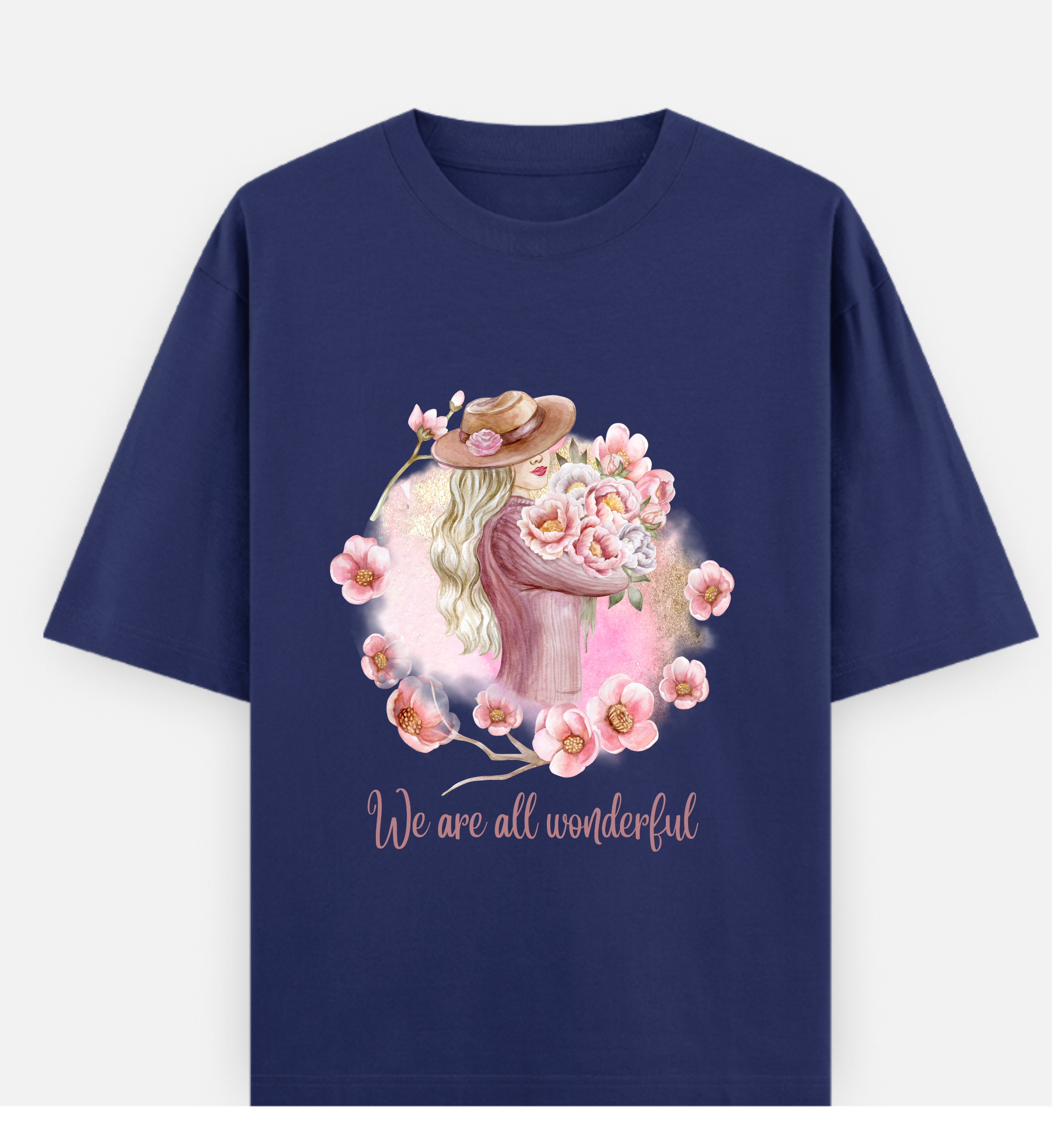 Wonderful Over sized Printed Cotton T Shirt