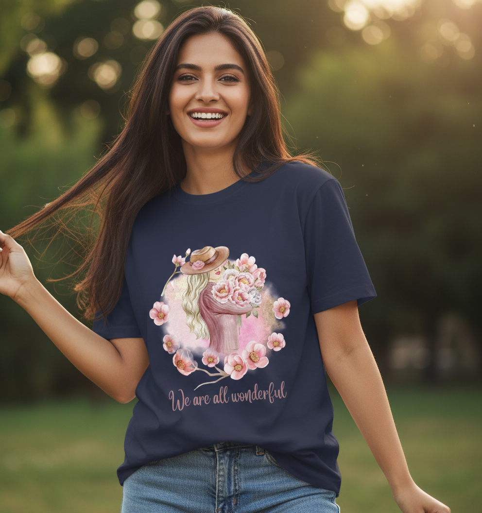 Wonderful Over sized Printed Cotton T Shirt