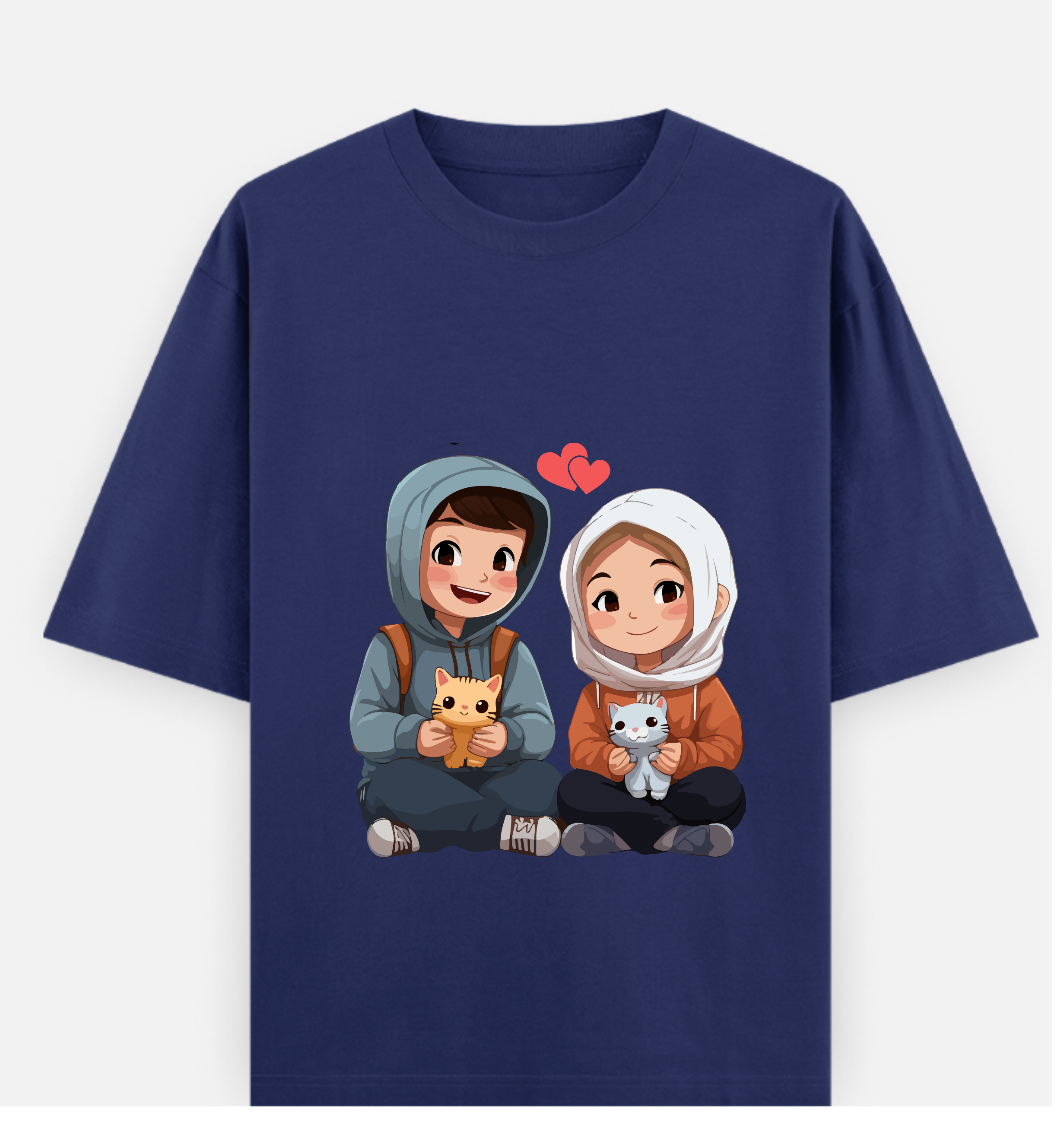 Brother / Sister Over Sized  Cotton T Shirt