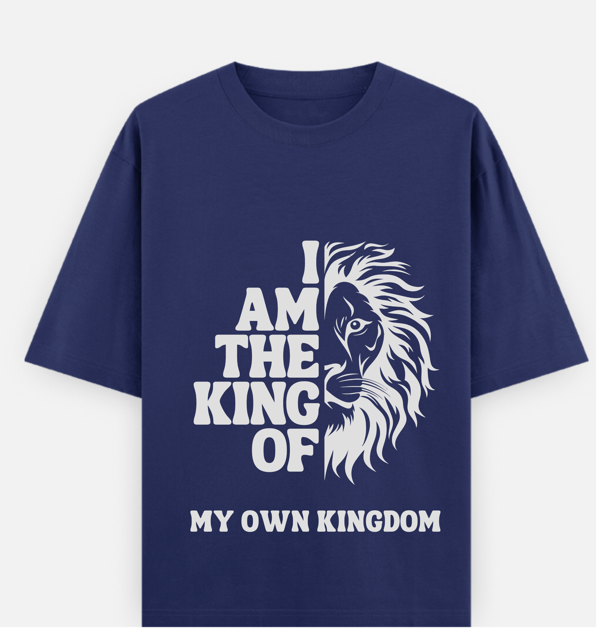 My Own Kingdom Over sized UNISEX Printed Pure Cotton T Shirt