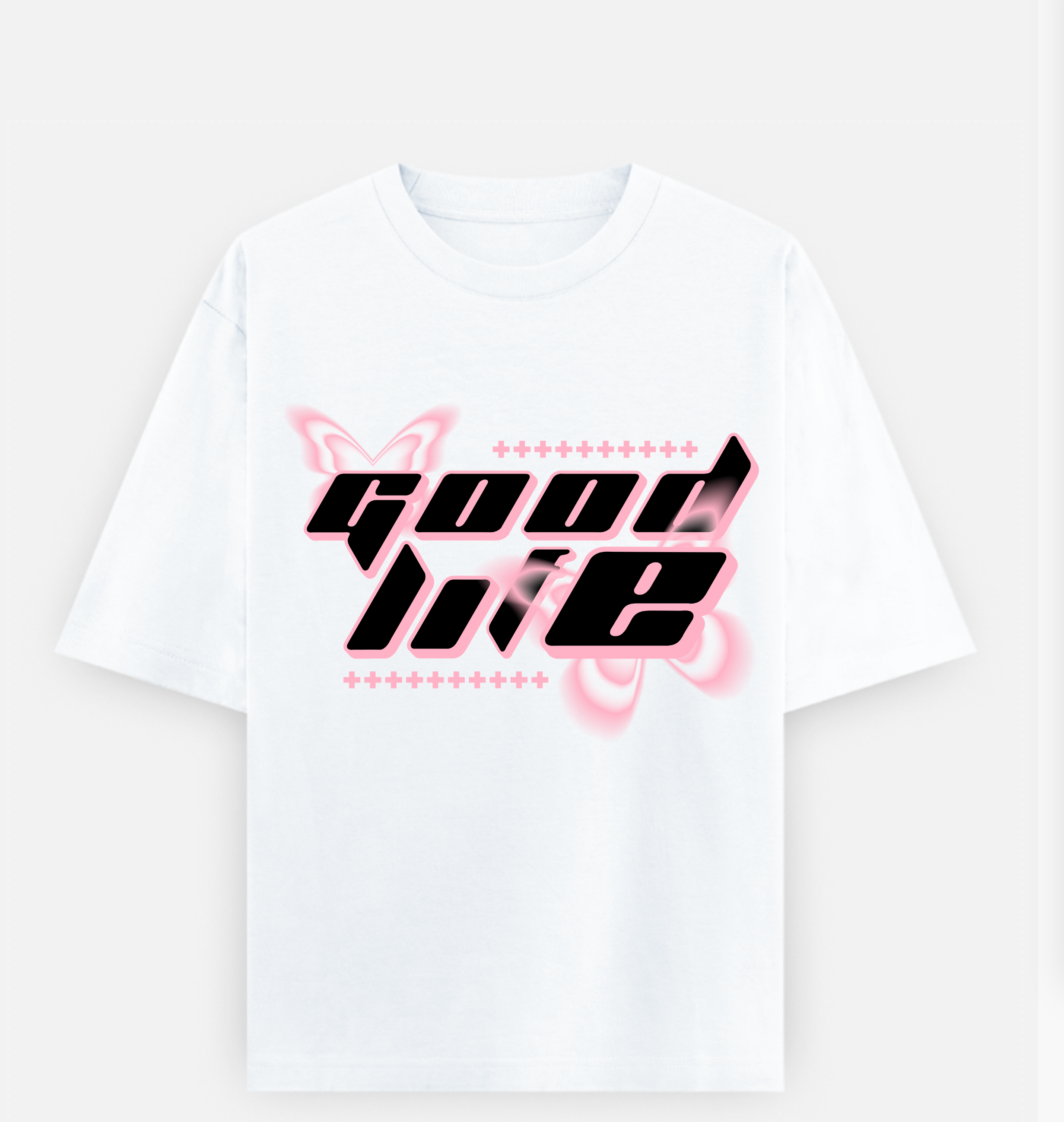 Good Life Over sized UNISEX Printed Pure Cotton T Shirt