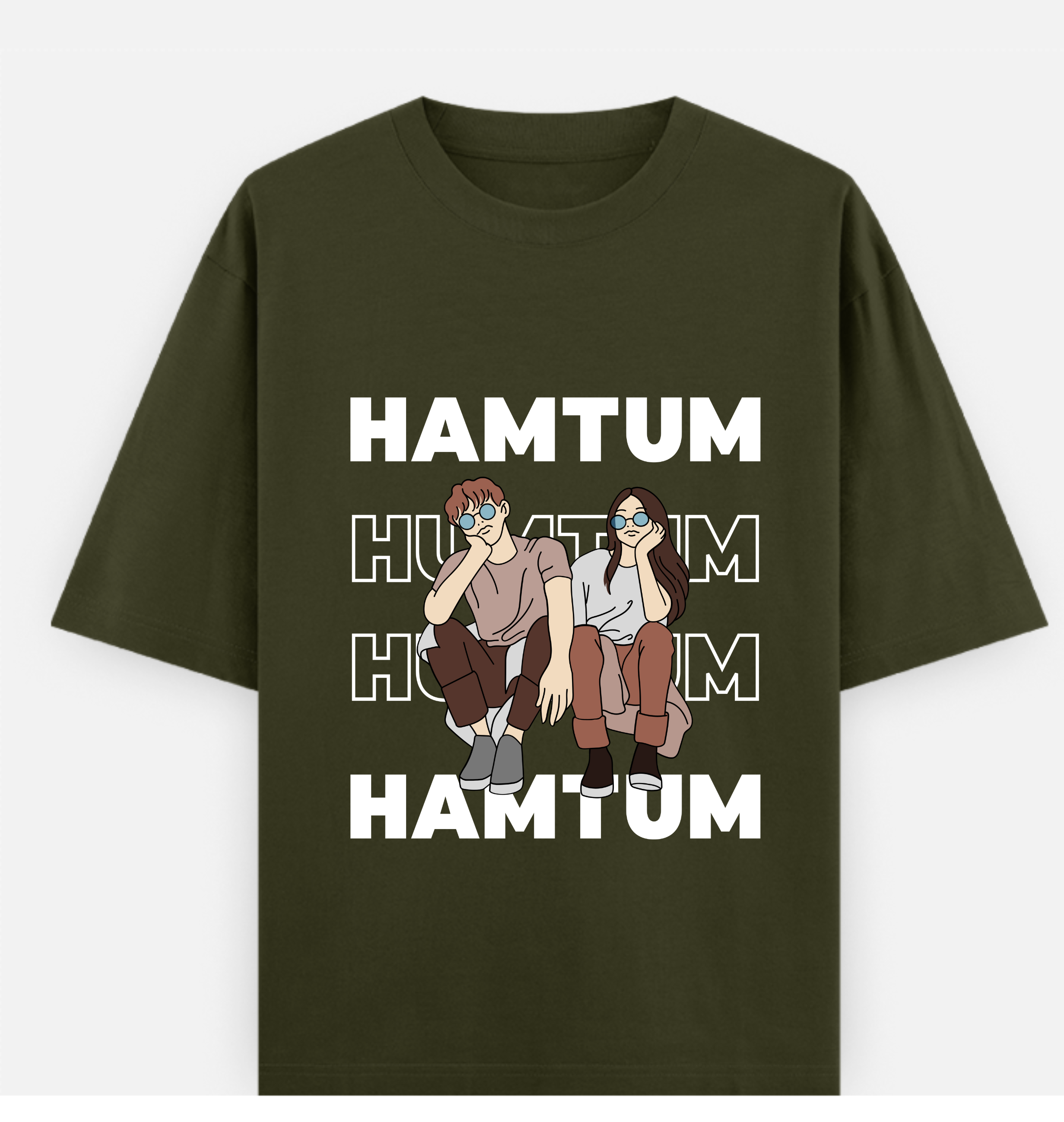 HAM TUM Over sized UNISEX Printed Pure Cotton