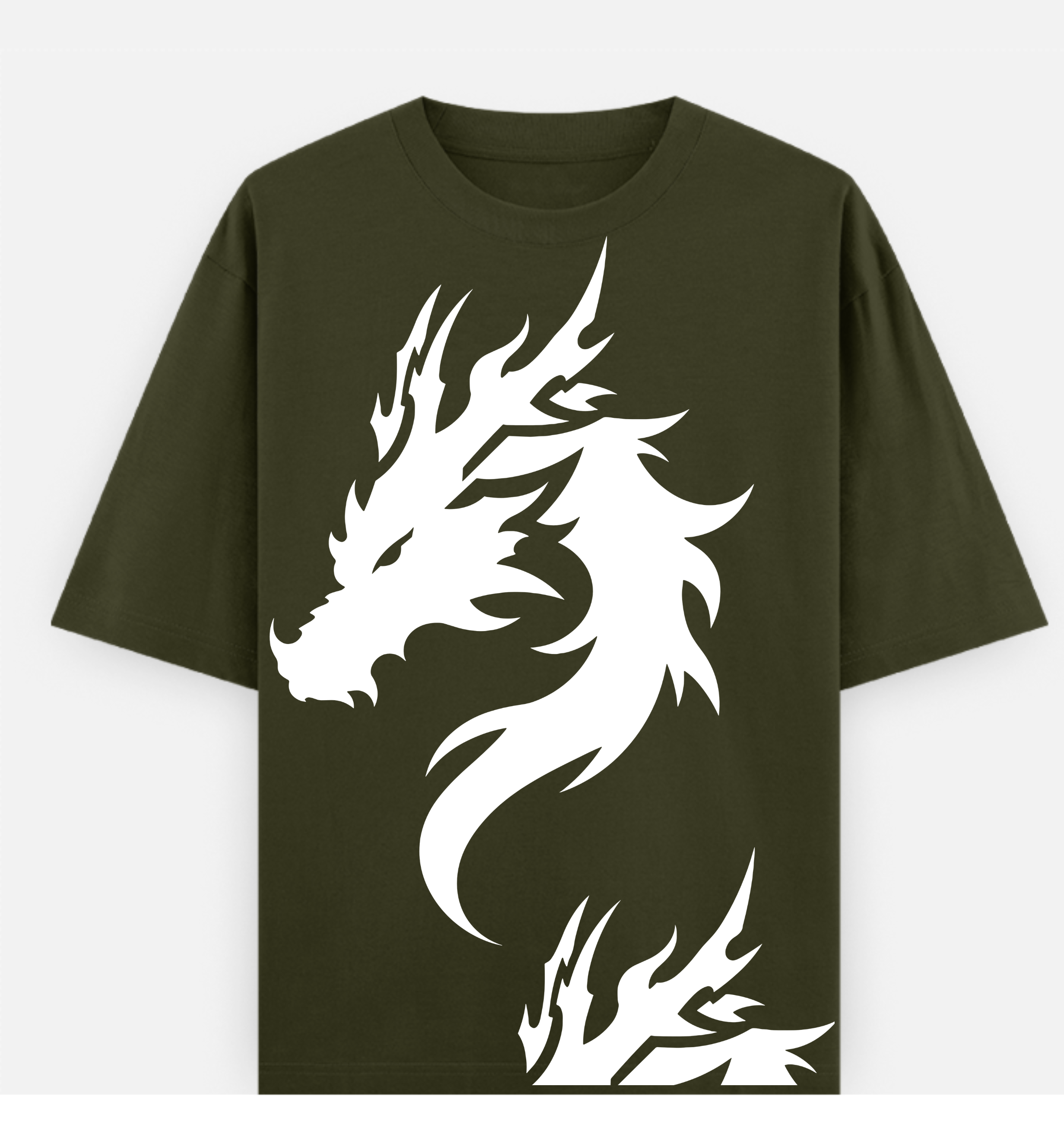 Dragon Over sized UNISEX Printed Pure Cotton T Shirt