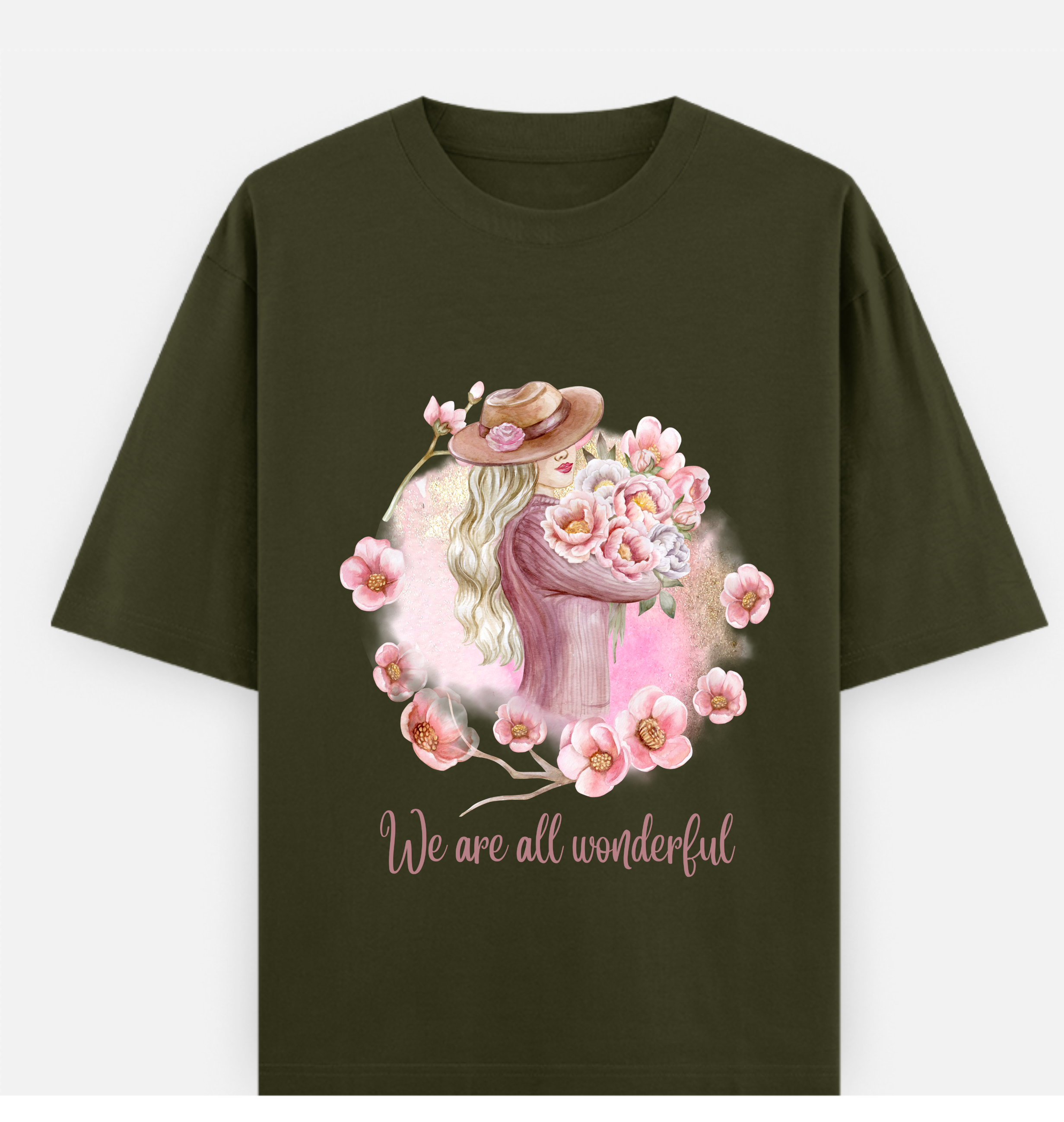 Wonderful Over sized Printed Cotton T Shirt