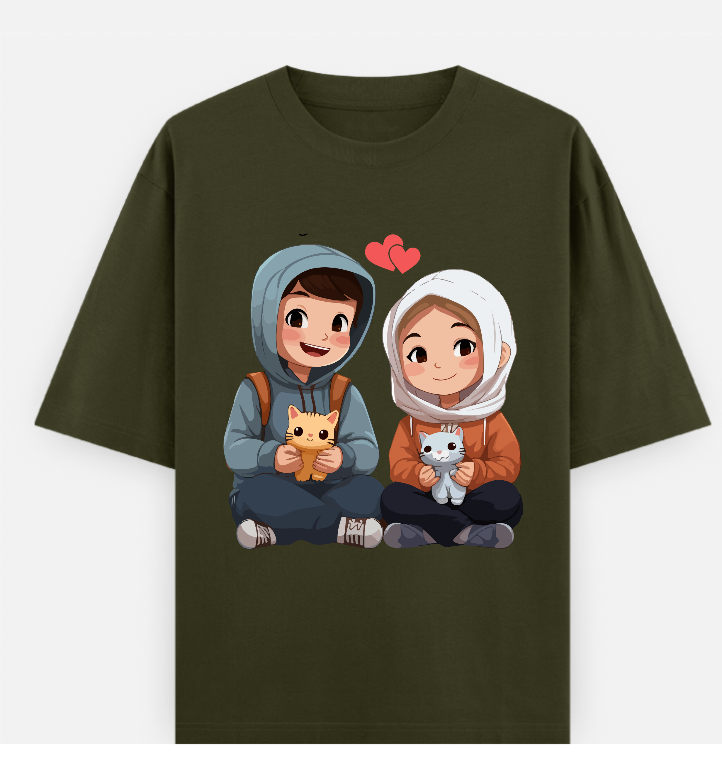 Brother / Sister Over Sized  Cotton T Shirt