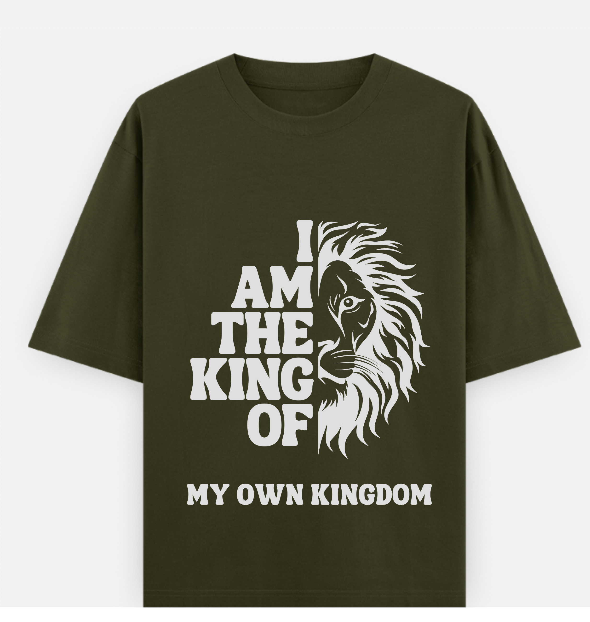My Own Kingdom Over sized UNISEX Printed Pure Cotton T Shirt