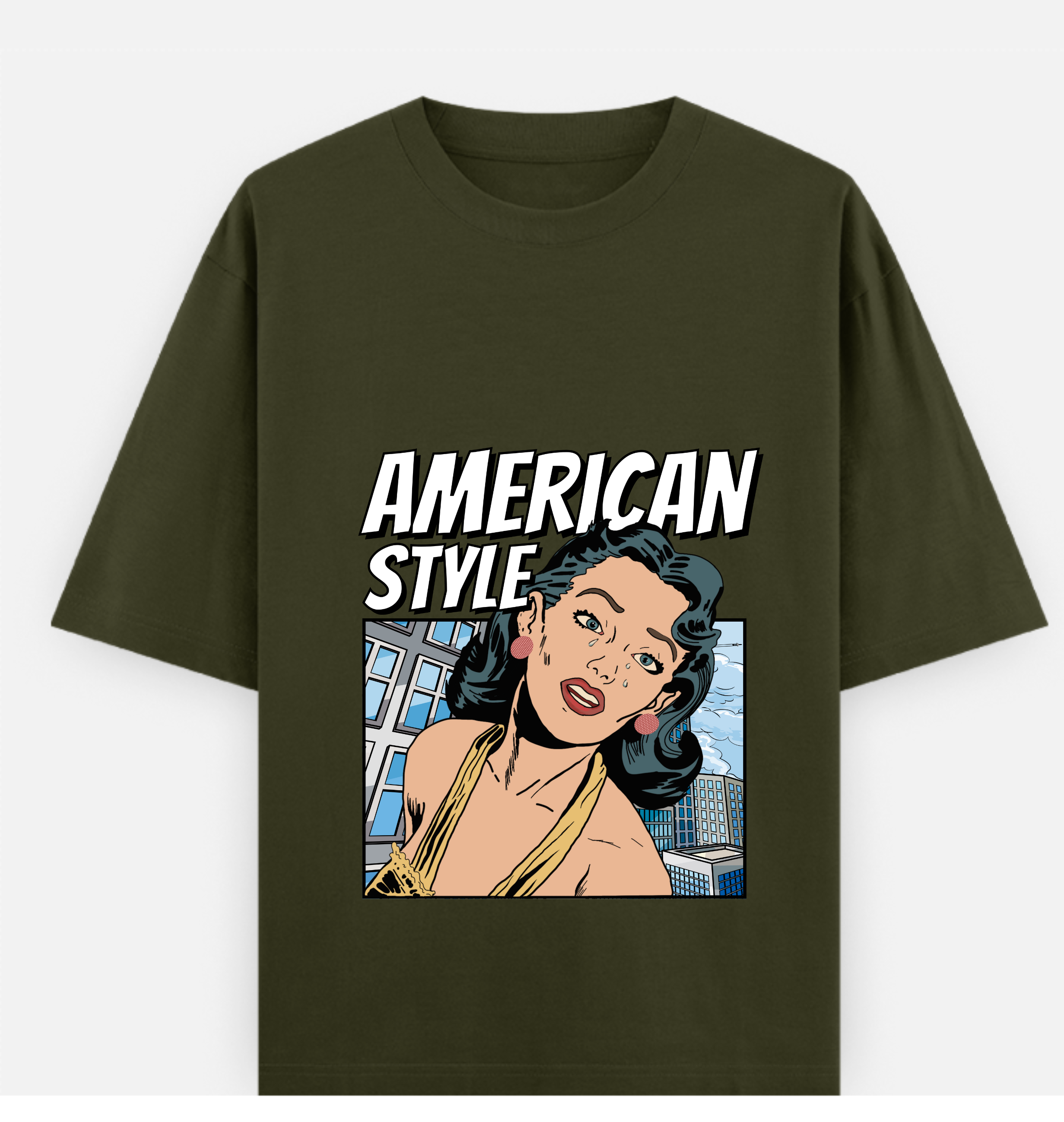 American style Over sized UNISEX Cotton T Shirt