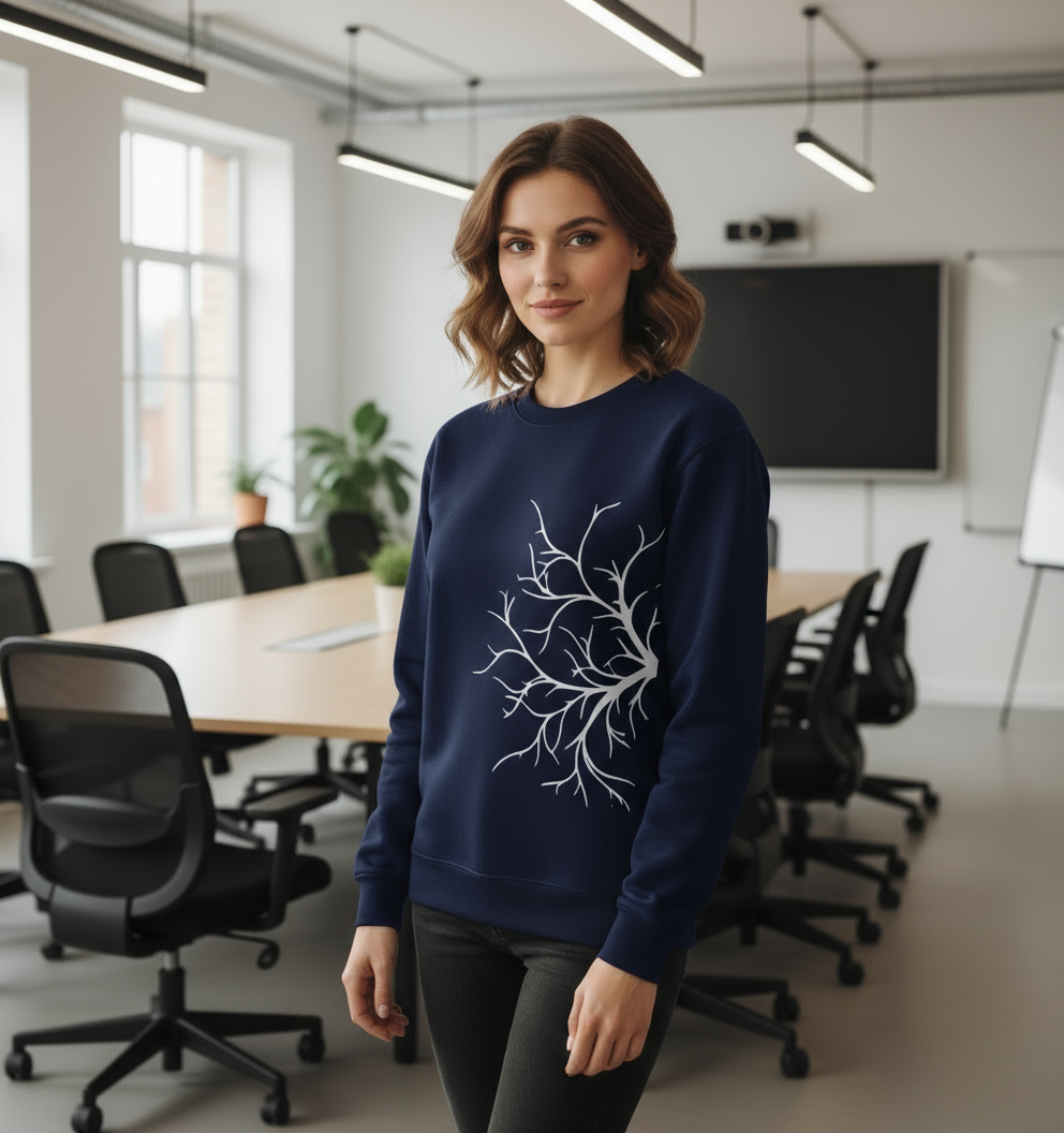 Tree Printed Sweatshirt Pure Cotton