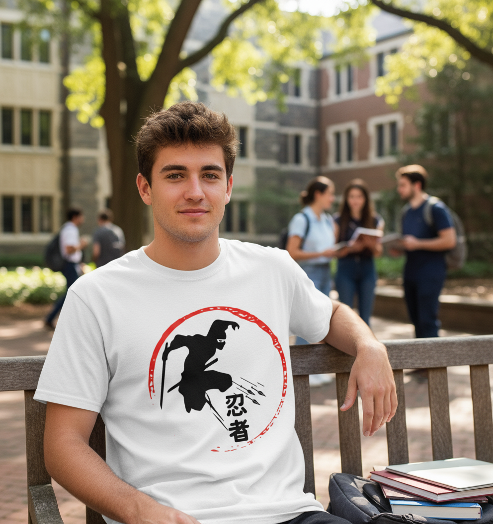 Fighter Over sized UNISEX Printed Cotton T Shirt