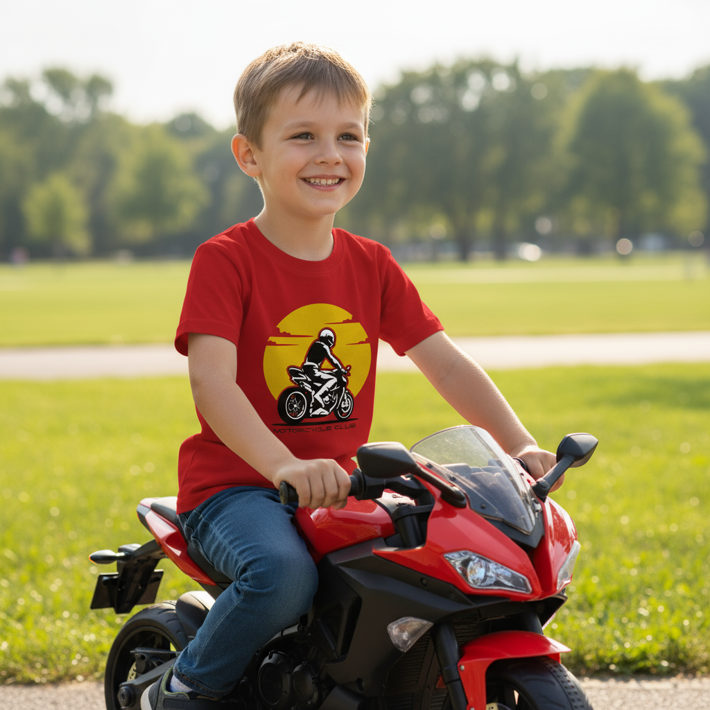 Kids Bike lover T Shirt Pure Cotton
