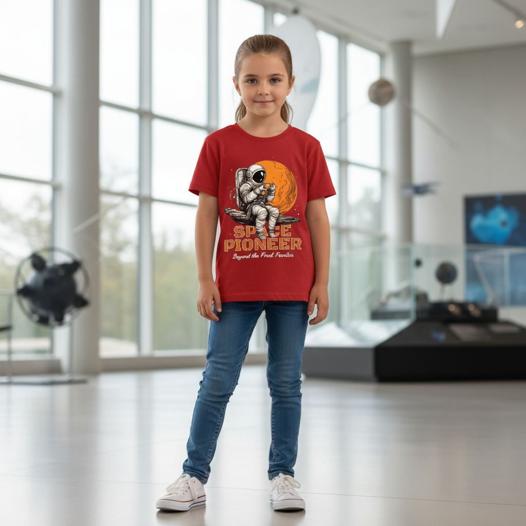 Space Pioneer Kids T Shirt