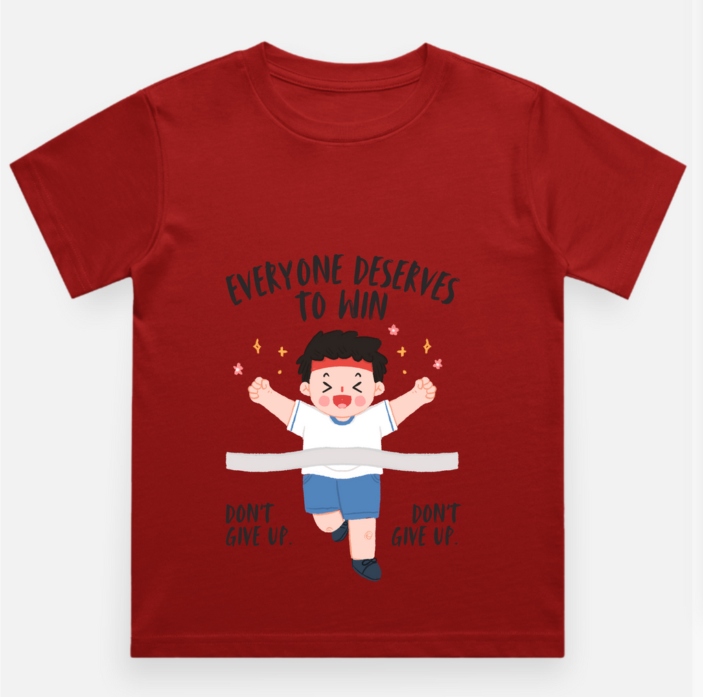 Motivation Kids Printed T Shirt Pure Cotton