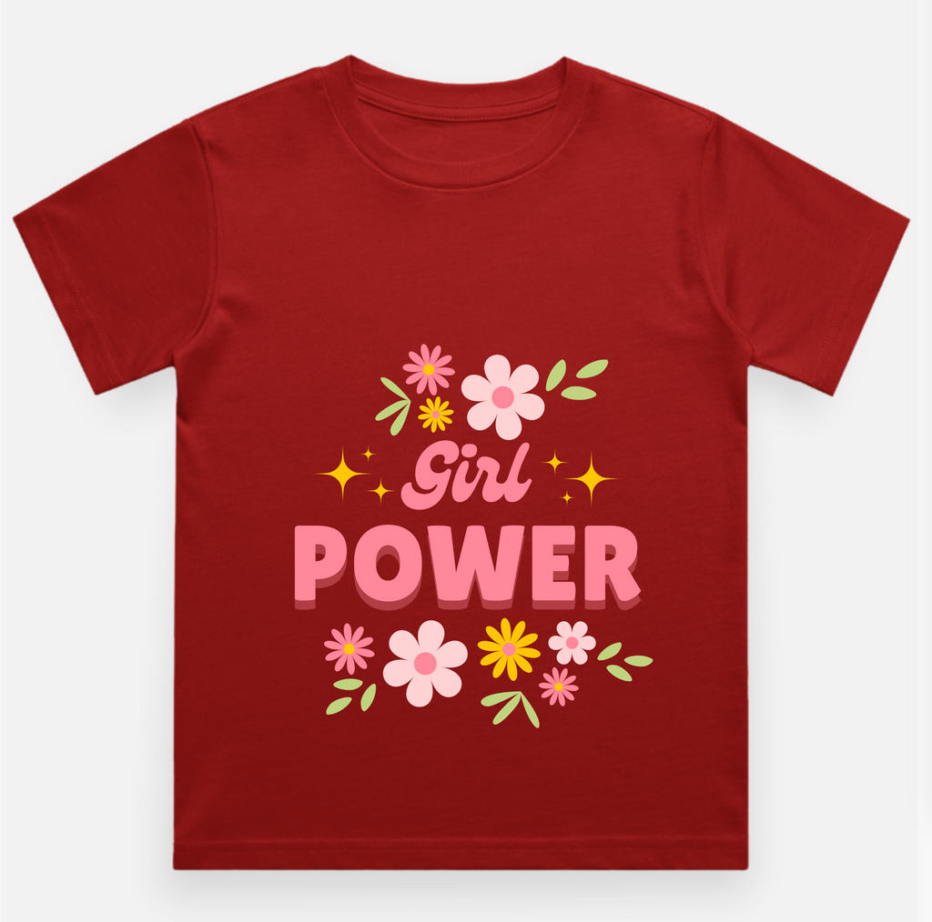 Girl Power Kids Printed T Shirt