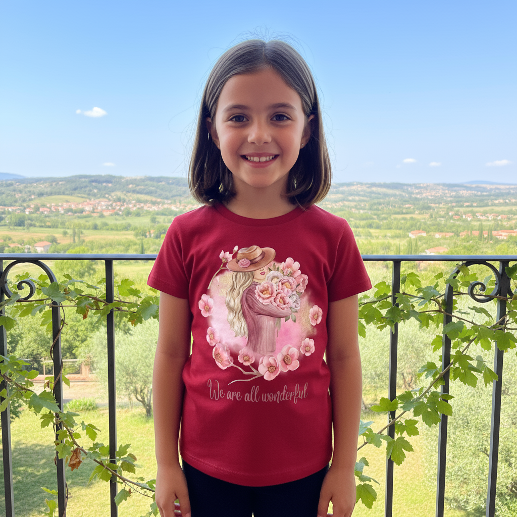 Wonderful Girl Kids T Shirt