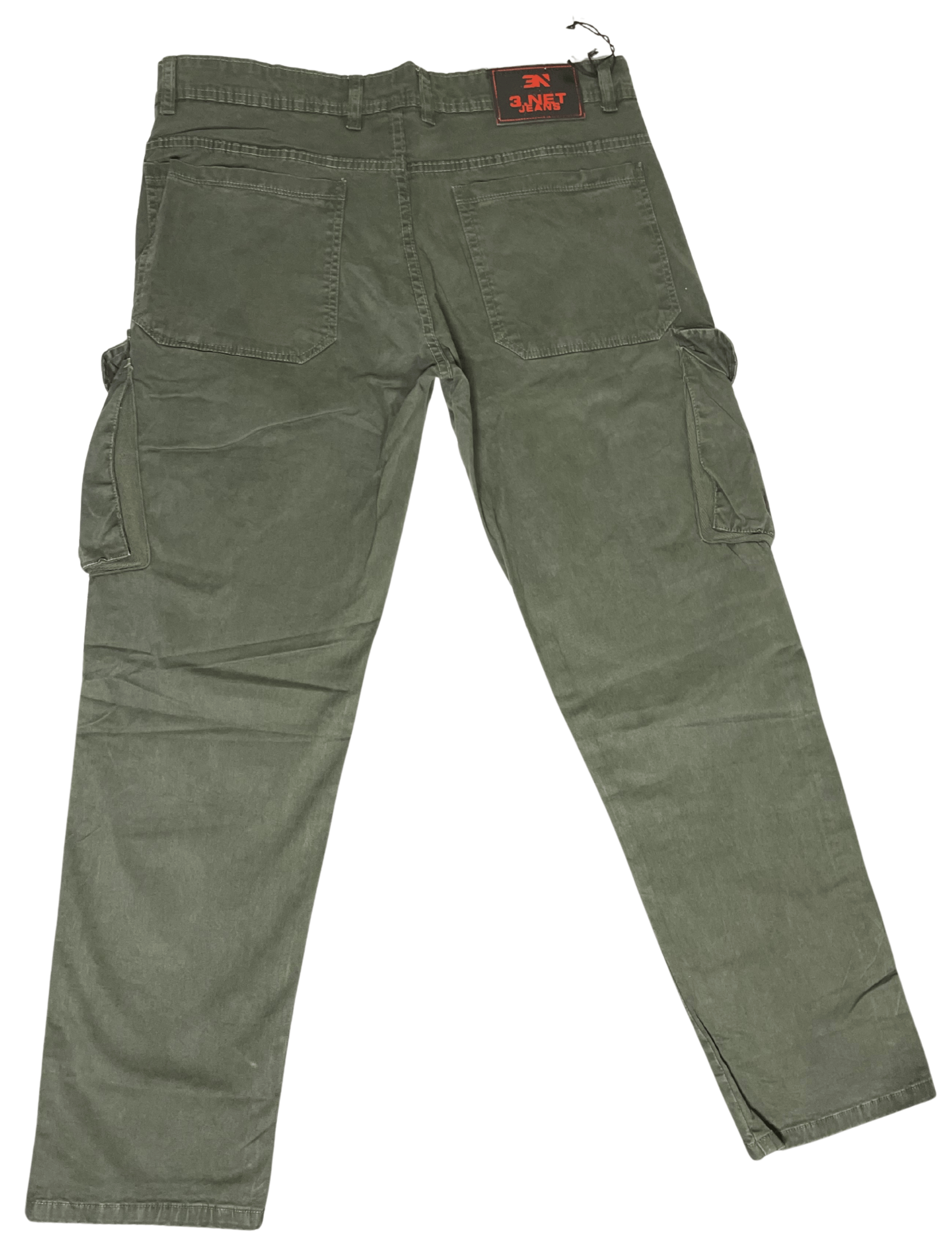 Men Regular Fit Mid Rise Cargo Jeans