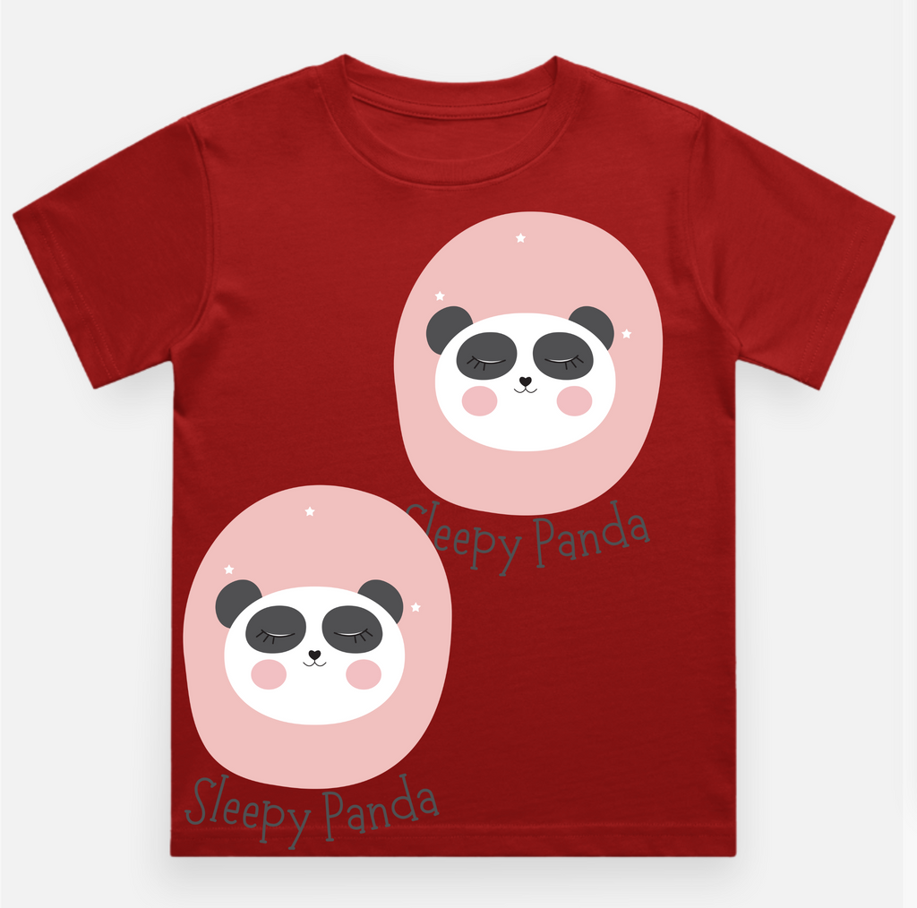 Panda Kids T Shirt Pure Cotton
