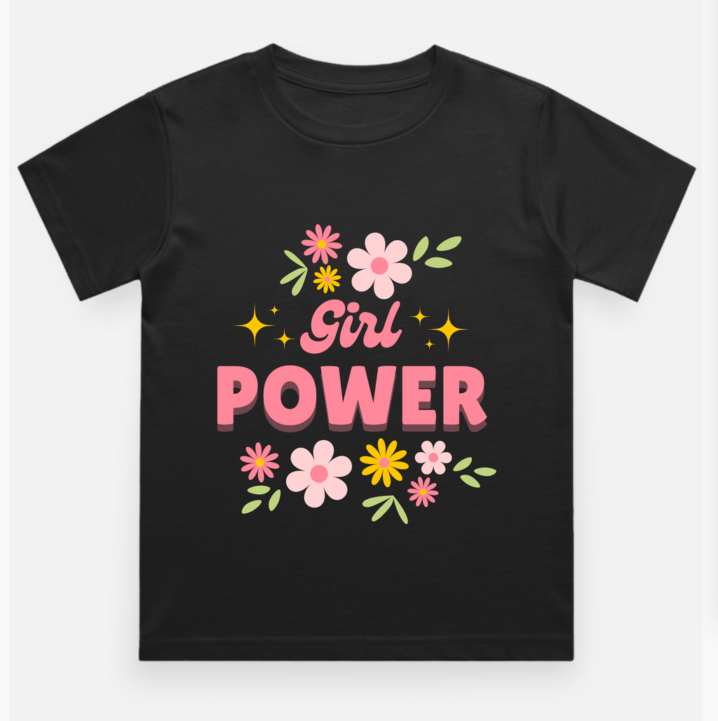 Girl Power Kids Printed T Shirt