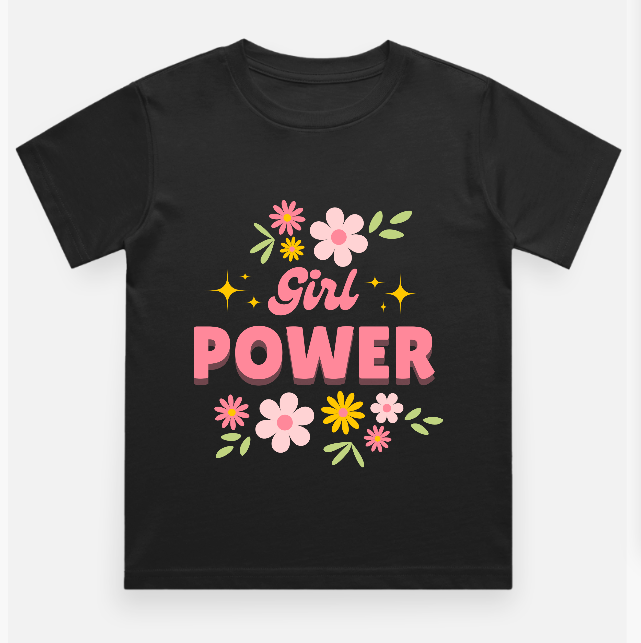 Girl Power Kids Printed T Shirt