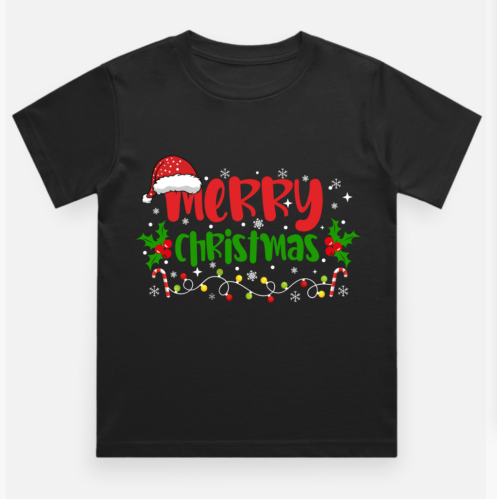 Merry Christmas Kids Shirt Pure Cotton