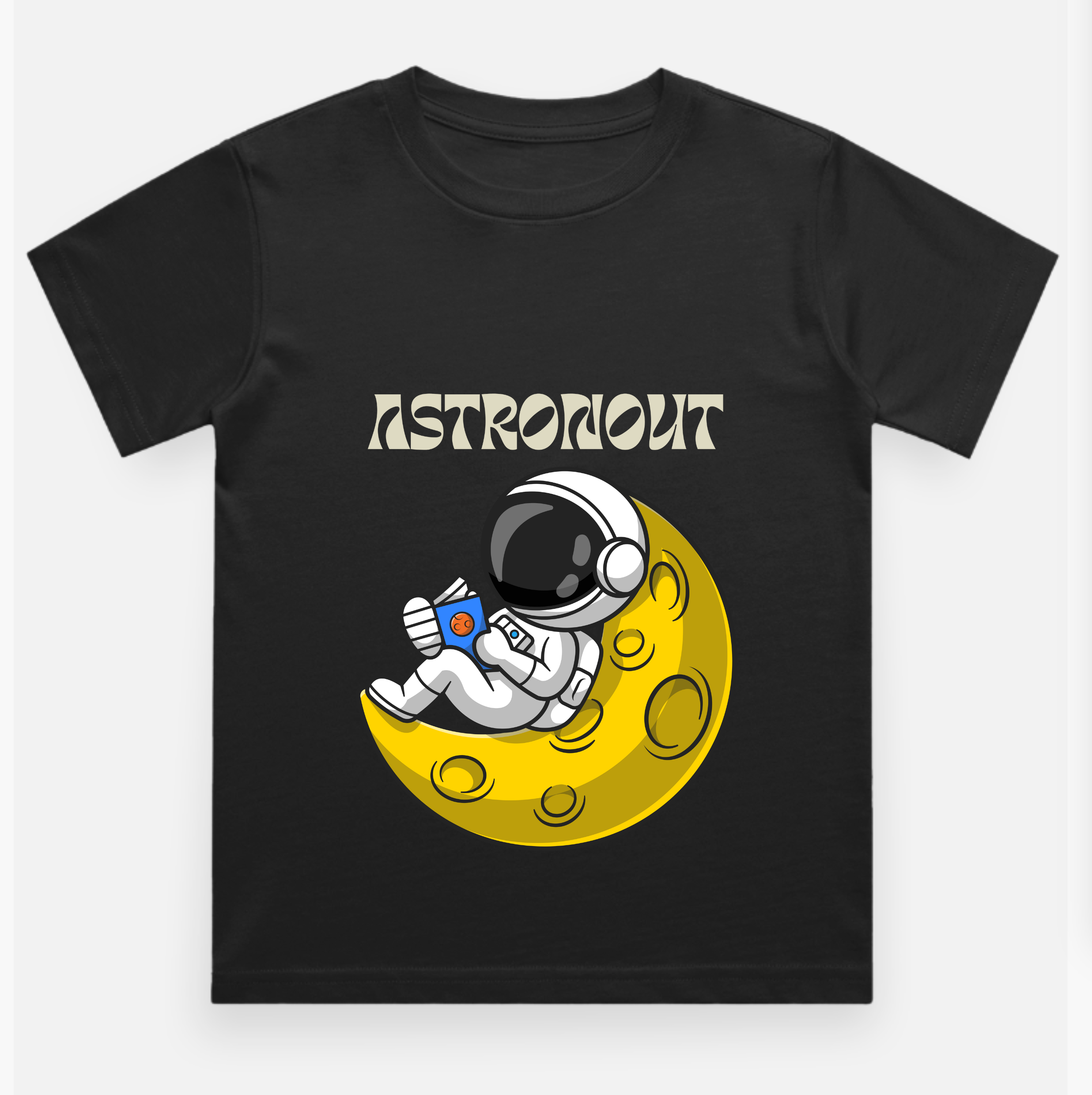 Astronaut Kids Printed  T Shirt Pure