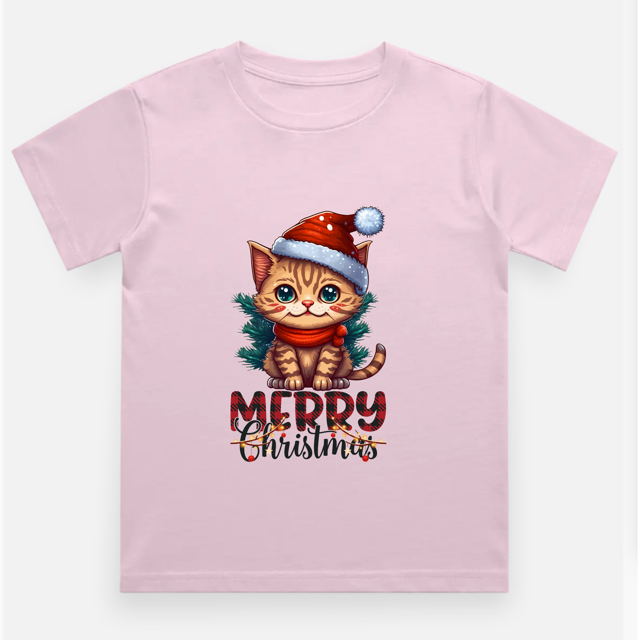 Merry Christmas Kids Printed T Shirt Pure Cotton