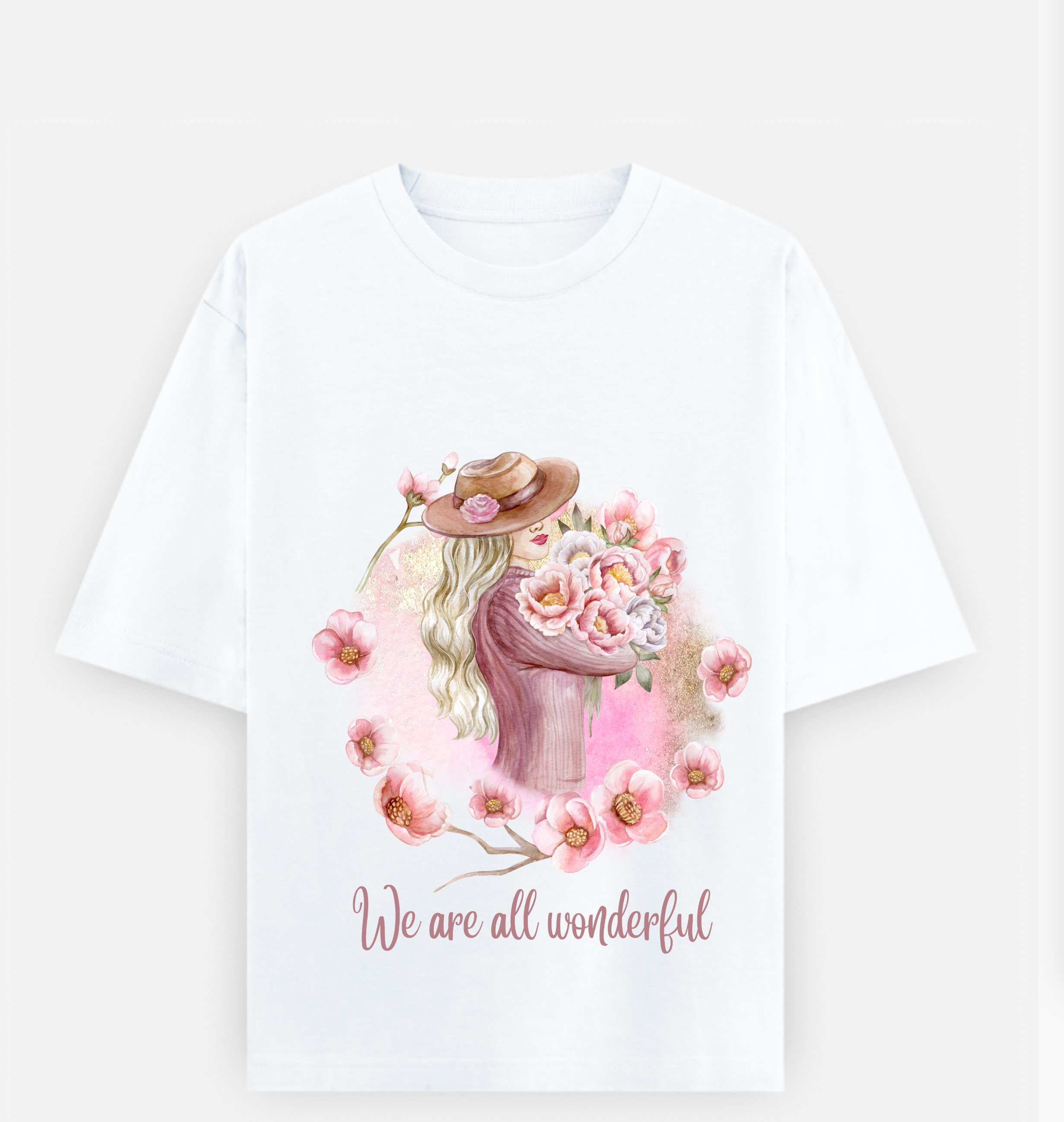 Wonderful Over sized Printed Cotton T Shirt