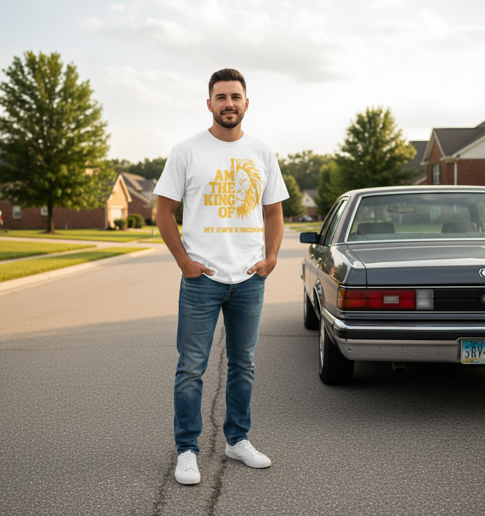 My Own Kingdom Over sized UNISEX Printed Pure Cotton T Shirt