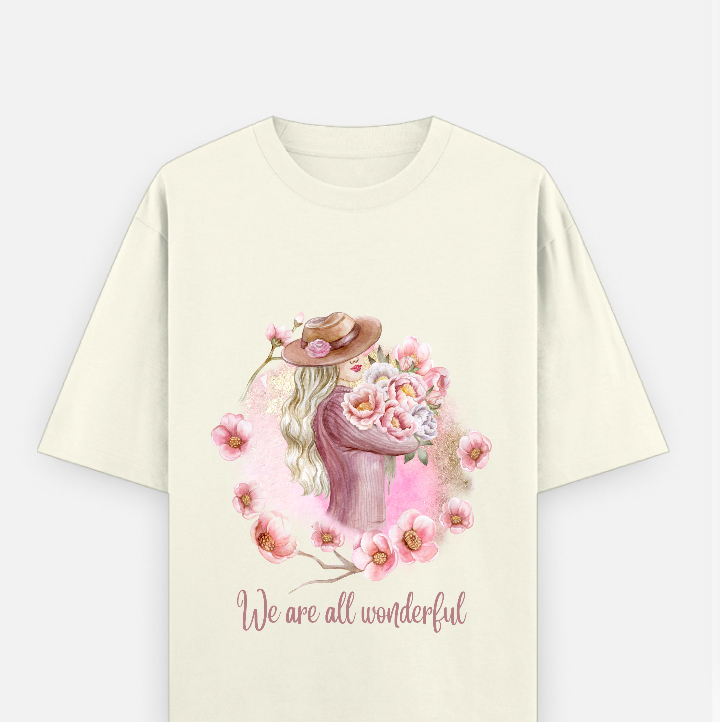 Wonderful Over sized Printed Cotton T Shirt