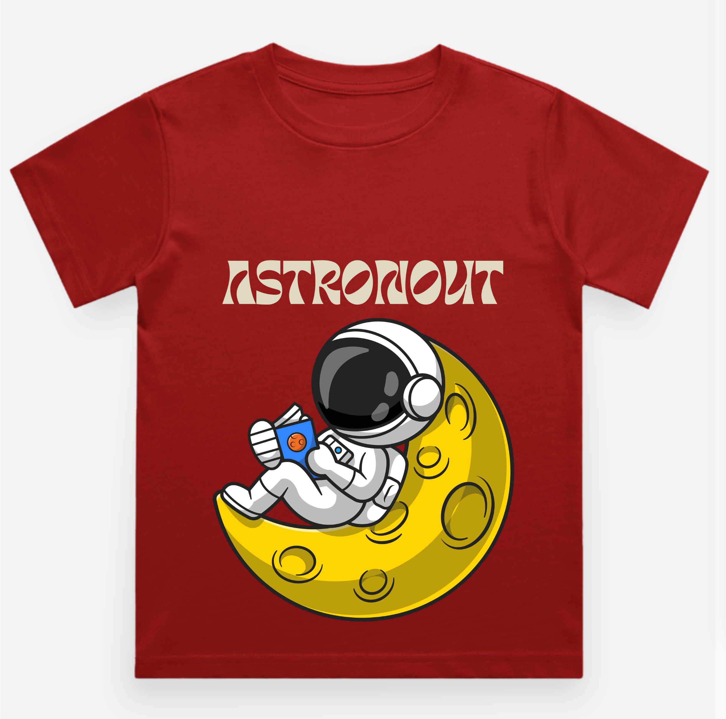 Astronaut Kids Printed  T Shirt Pure
