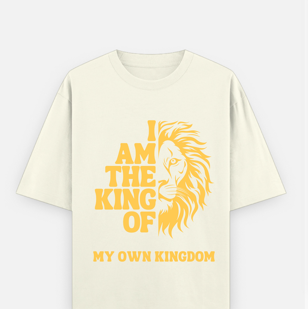 My Own Kingdom Over sized UNISEX Printed Pure Cotton T Shirt