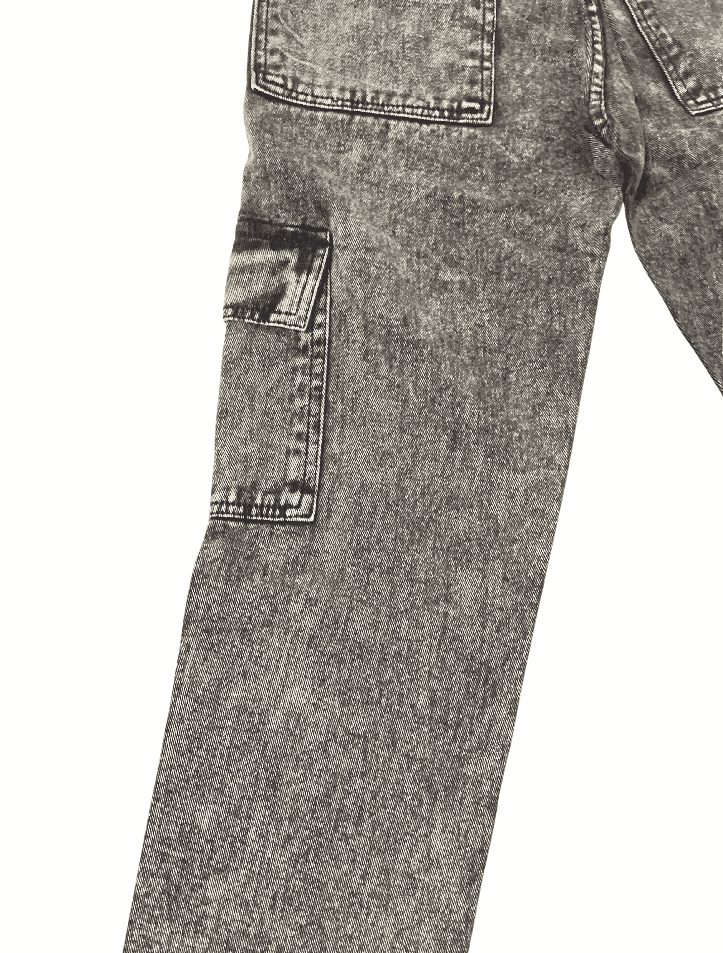 Trendy Black Wash Cargo Jeans Cool & Comfortable Look