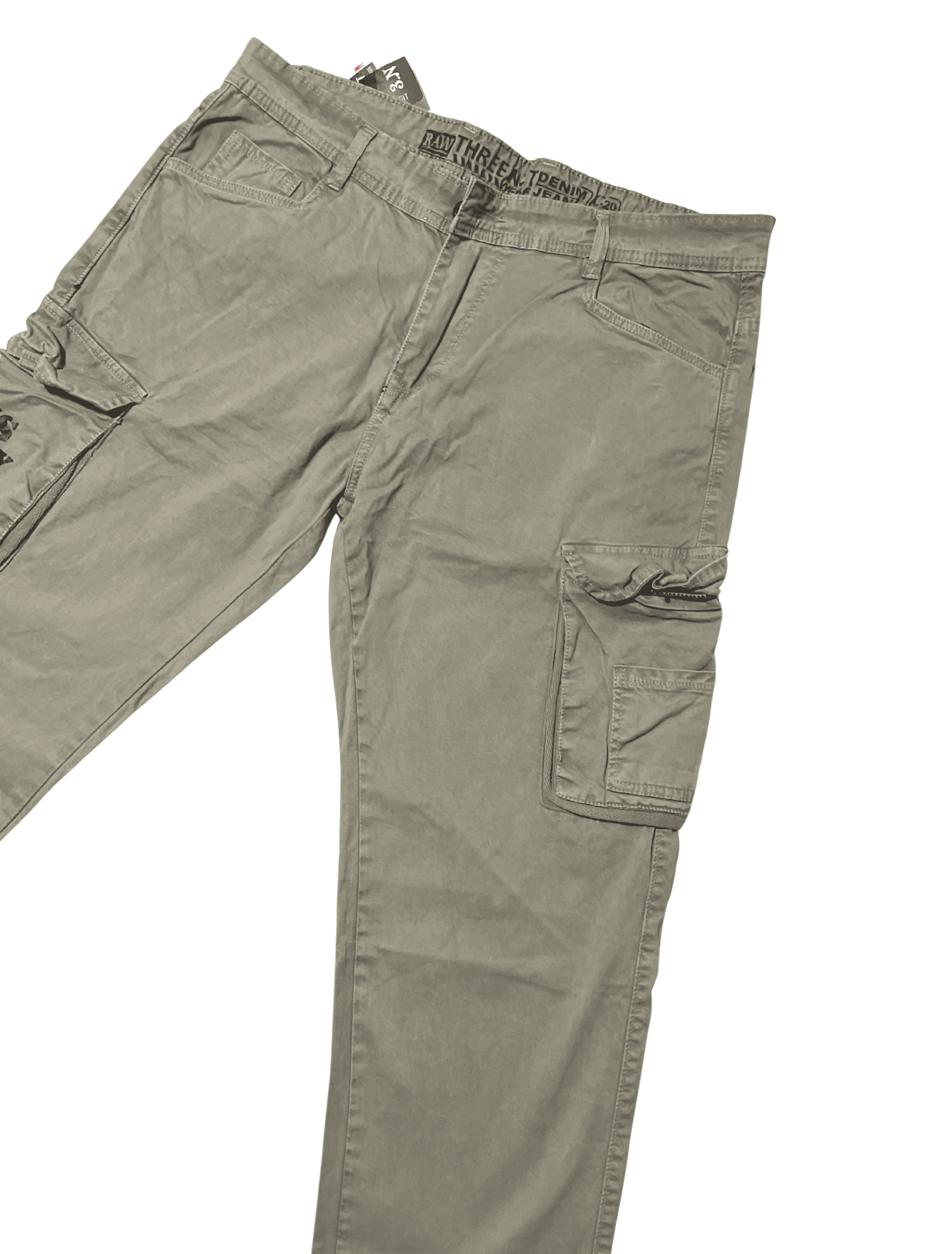 Men Regular Fit Mid Rise Cargo Jeans