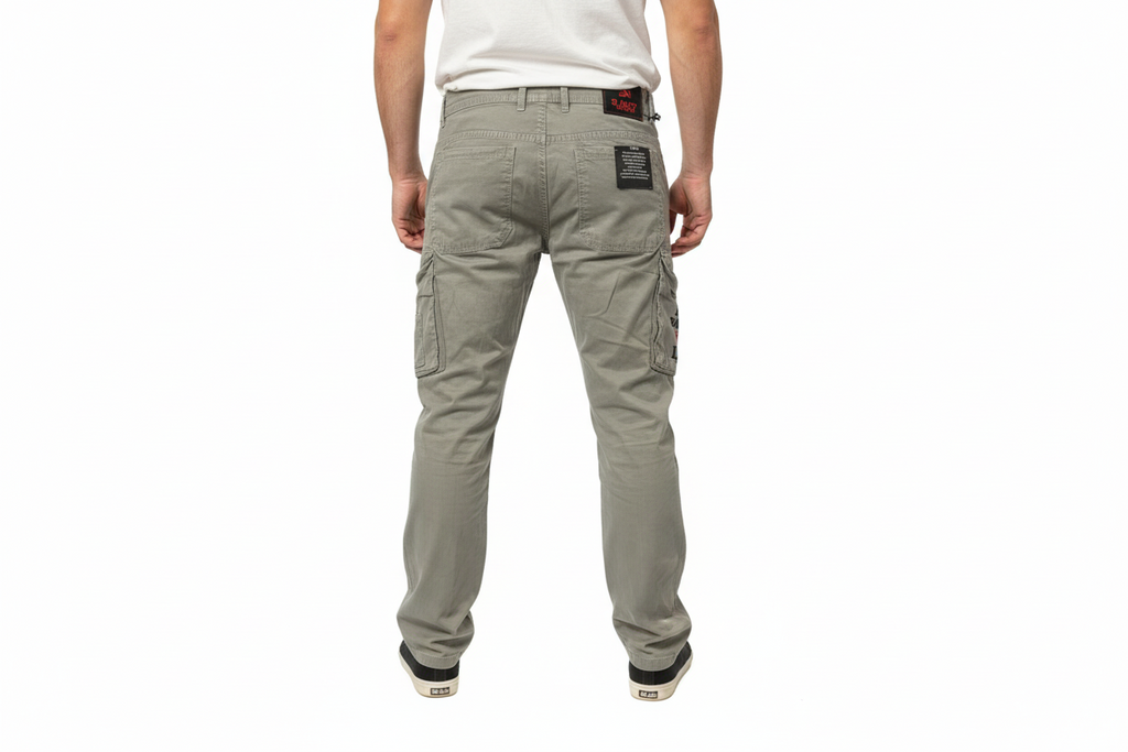 Men Regular Fit Mid Rise Cargo Jeans