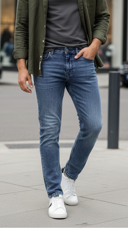 Diesel men's slim regular straight fit