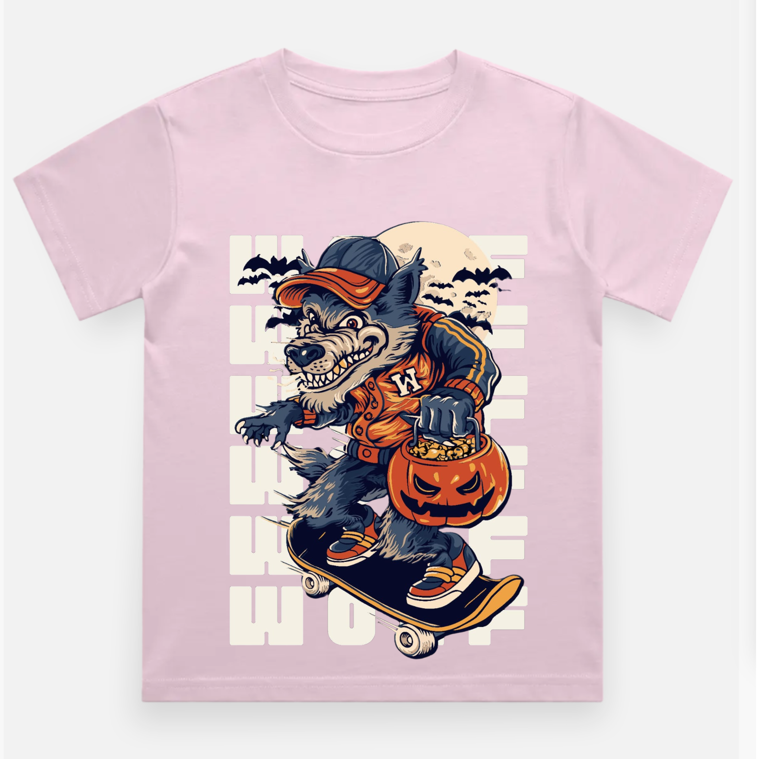 Wolf Printed Kids T Shirt