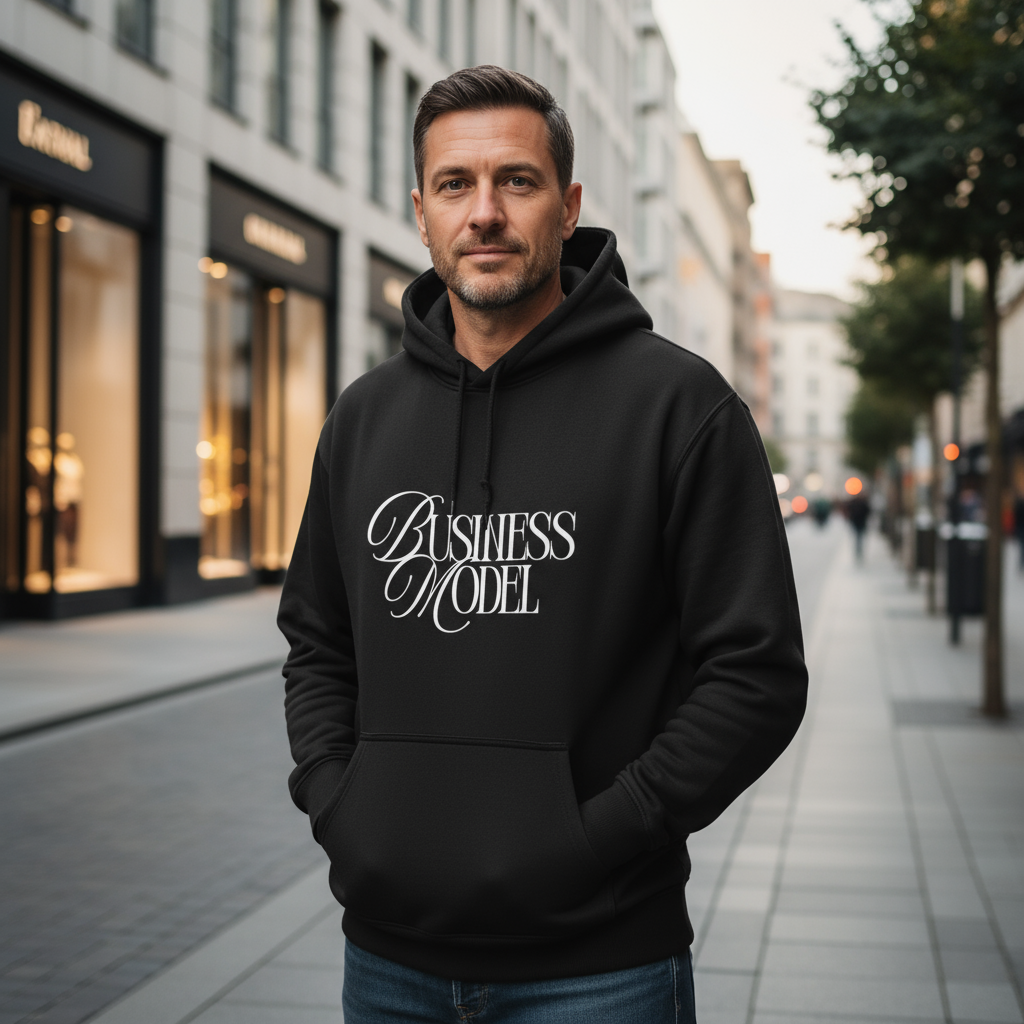 Business Model Unisex Oversized Hoodie