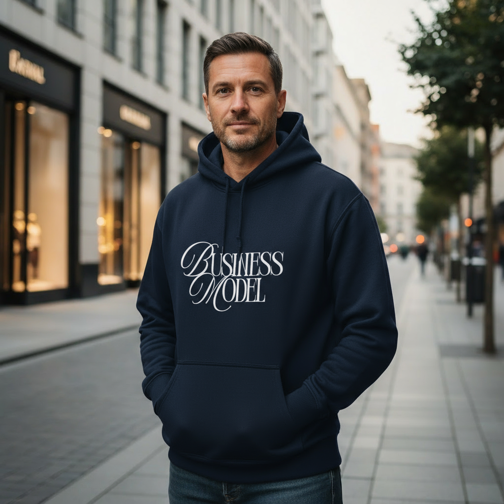 Business Model Unisex Oversized Hoodie