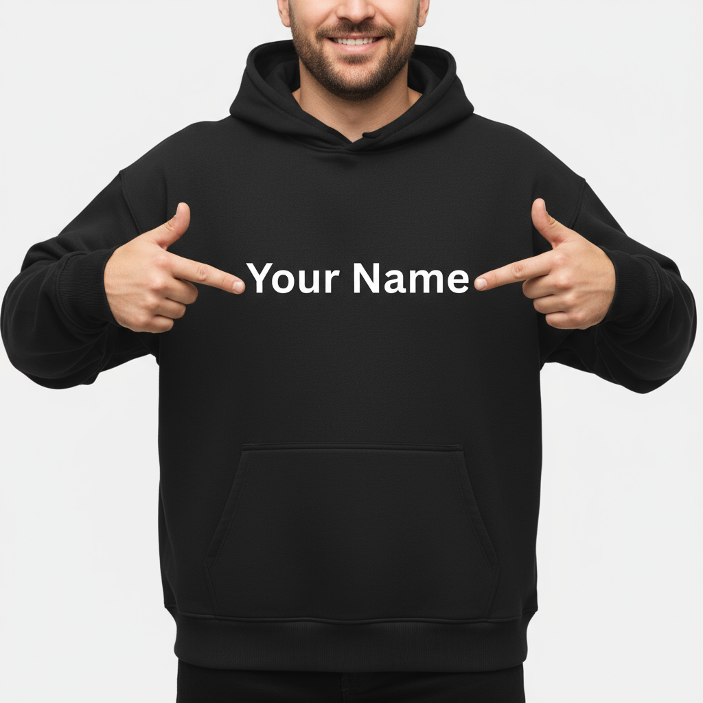 Customized Unisex Oversized Hoodie with Name Print