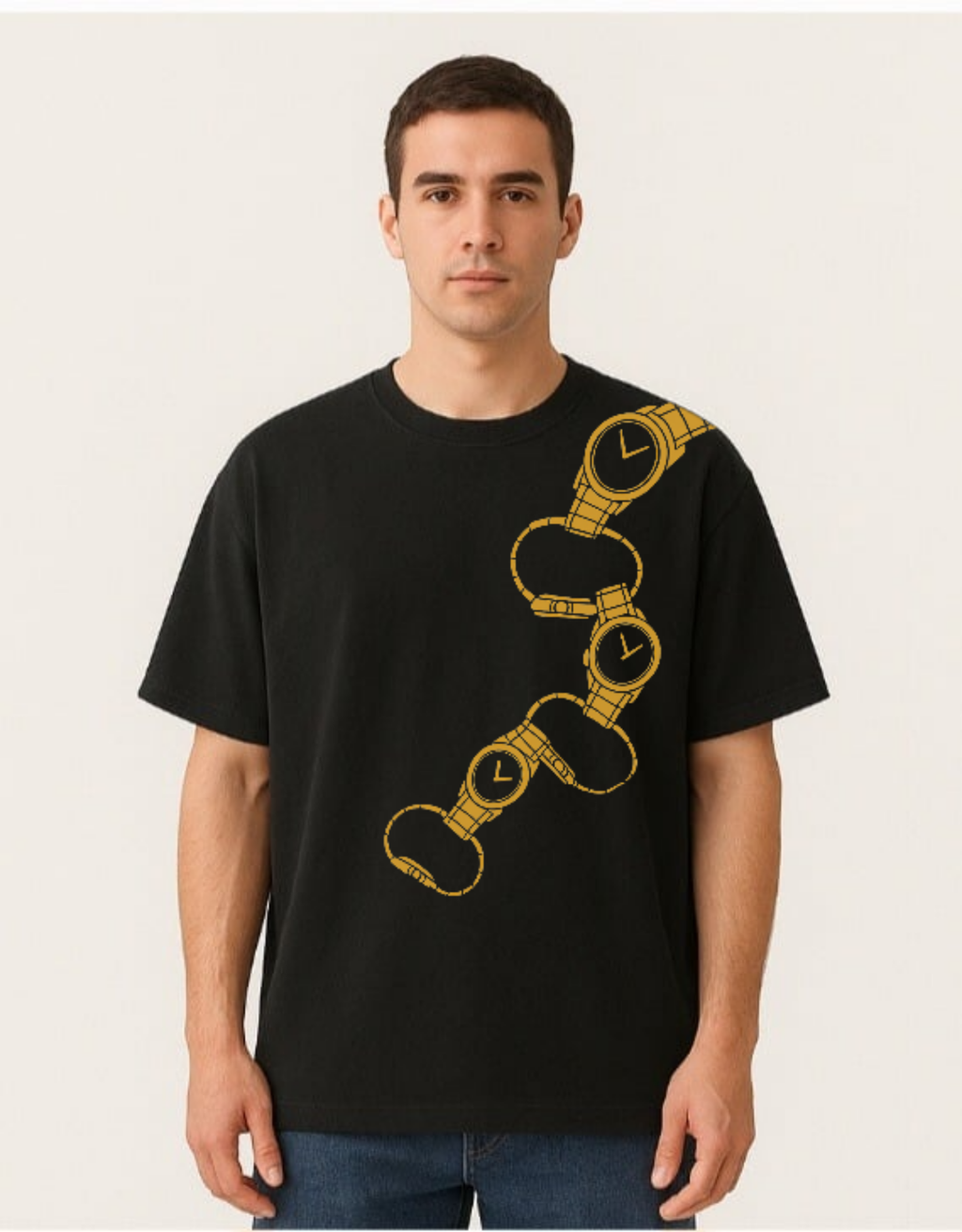 Over sized UNISEX Printed Pure Cotton T Shirt