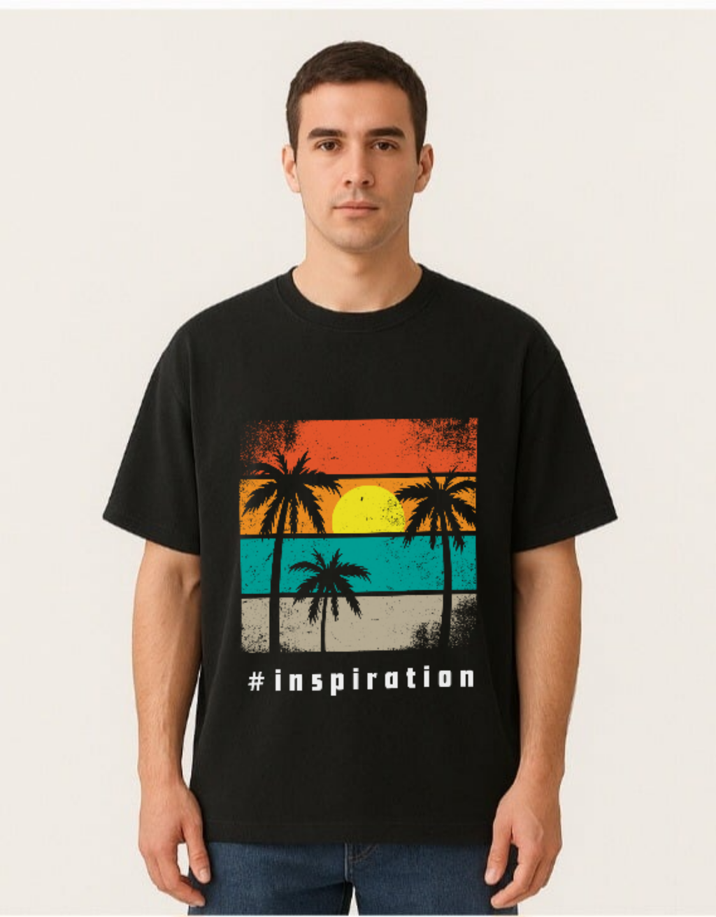 Over sized UNISEX Printed Pure Cotton T Shirt