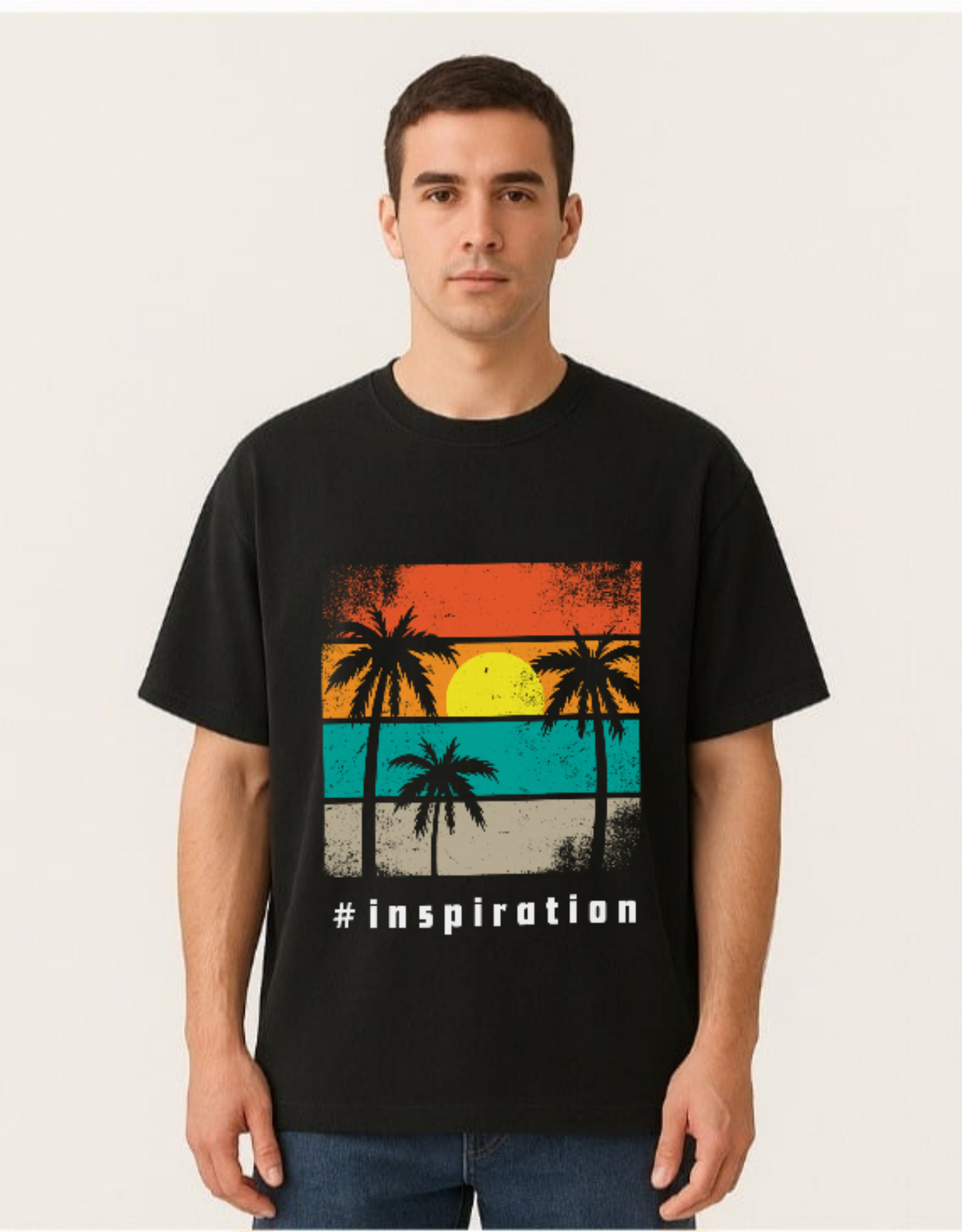 Over sized UNISEX Printed Pure Cotton T Shirt