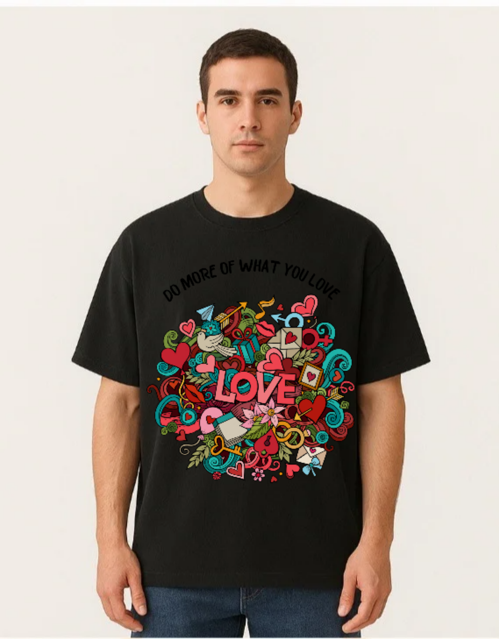 Over sized UNISEX Printed Pure Cotton T Shirt