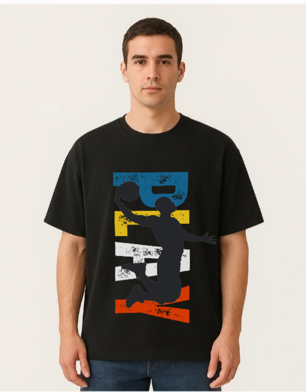 Over sized UNISEX Printed Pure Cotton T Shirt