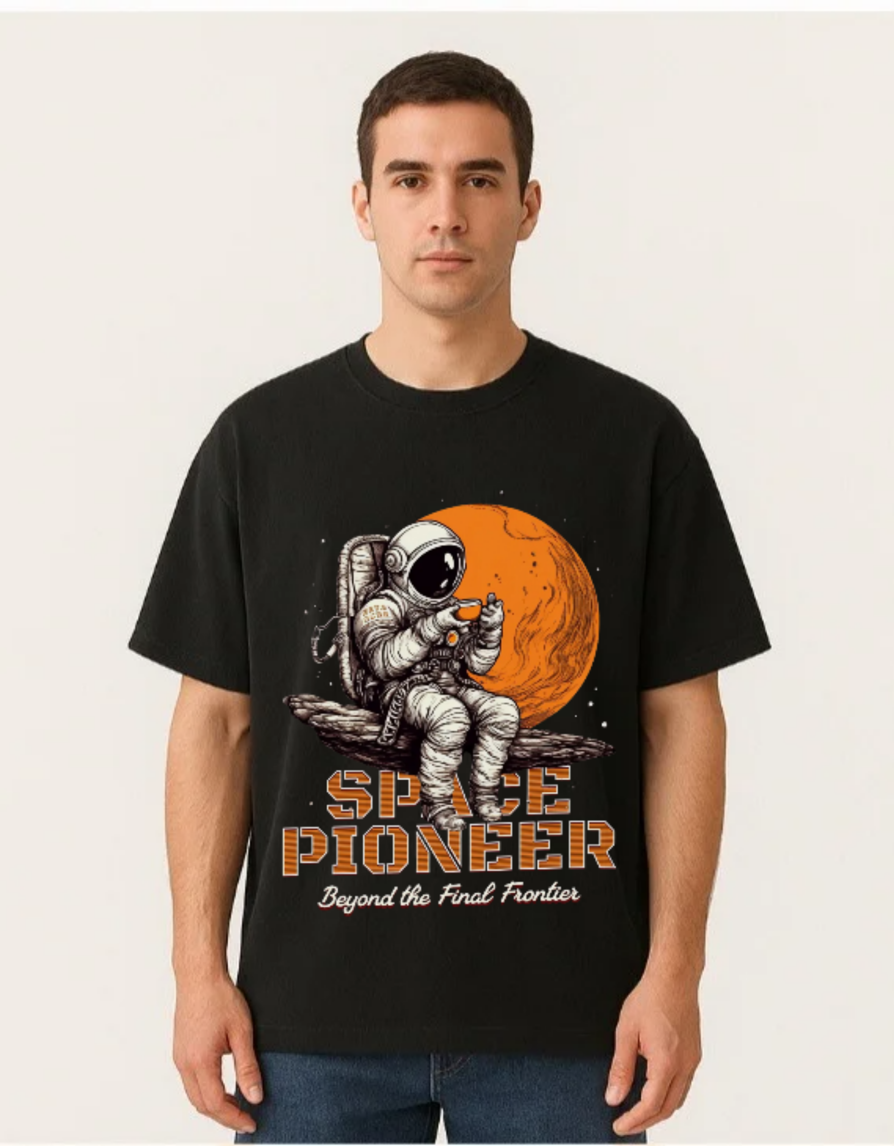 Over sized UNISEX Printed Pure Cotton T Shirt