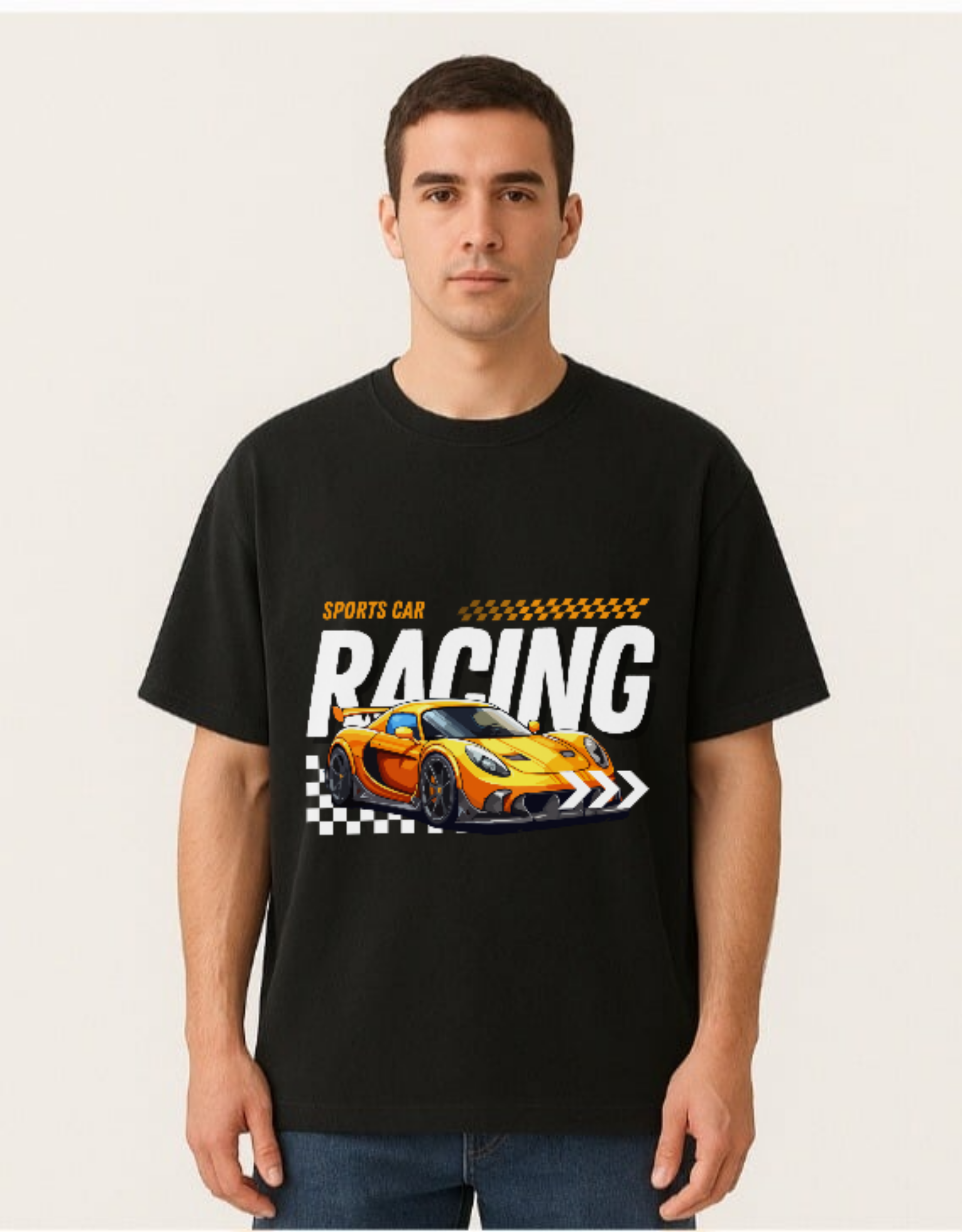 Over sized UNISEX Printed Pure Cotton T Shirt