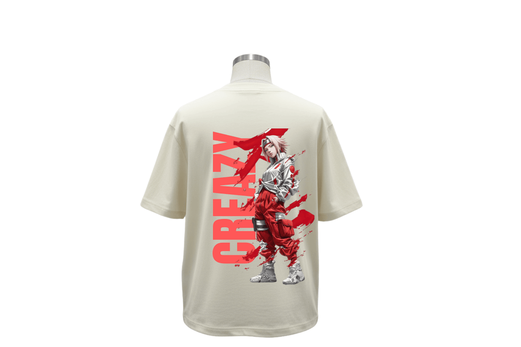 Creazy Over Sized  Cotton T Shirt