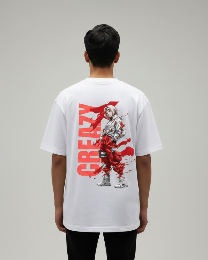 Creazy Over Sized  Cotton T Shirt