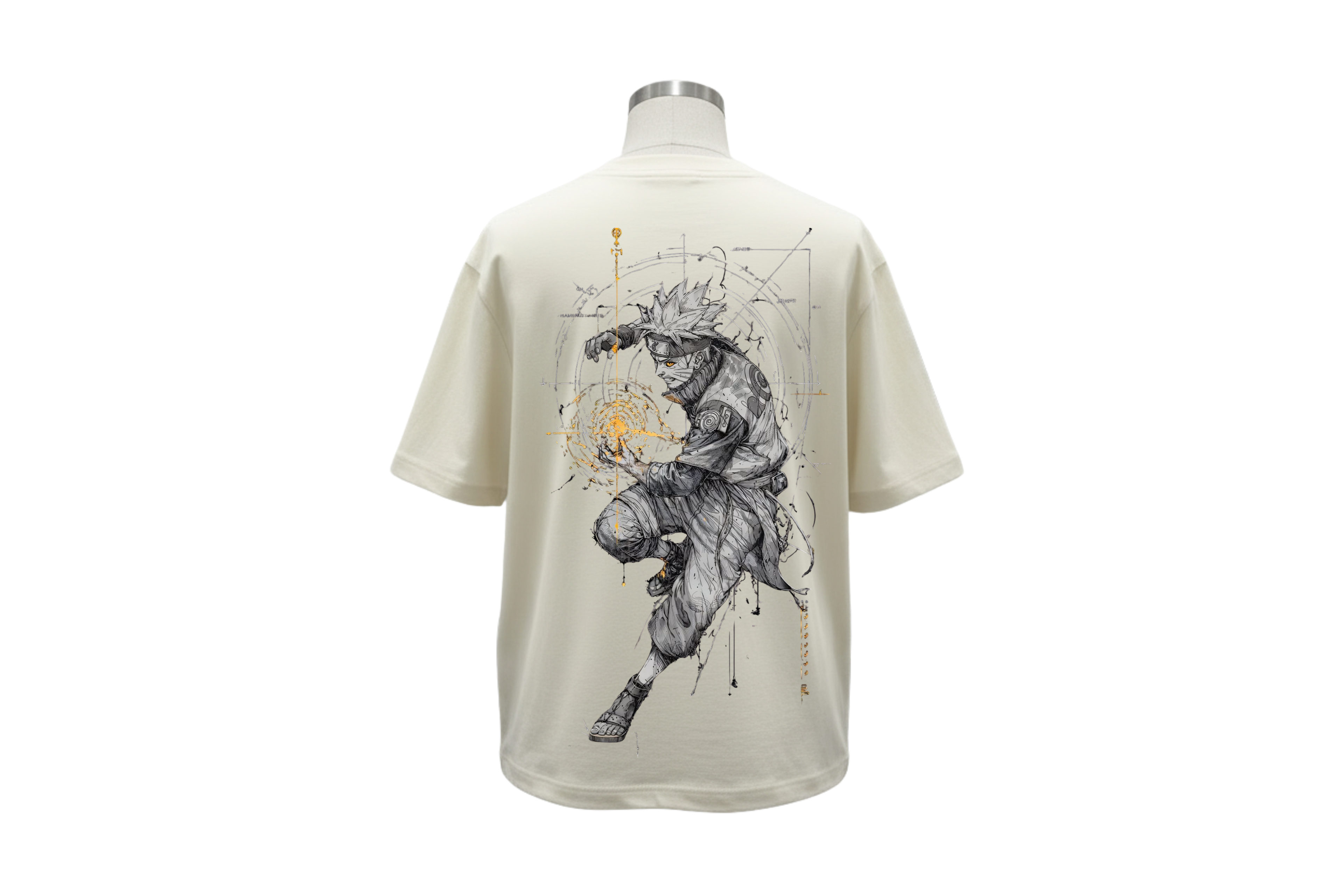 Naruto Printed  Over Sized  Cotton T Shirt