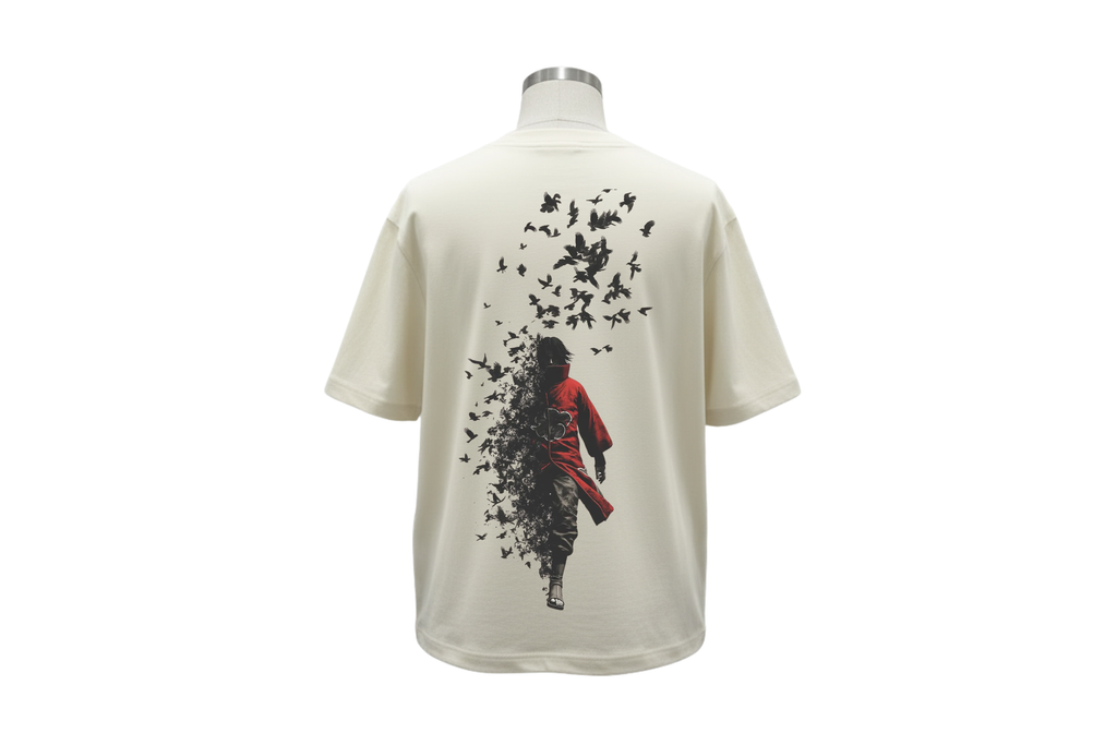 Itachi Printed  Over Sized  Cotton T Shirt